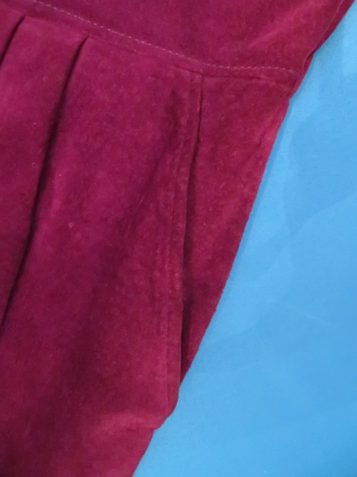 VINTAGE 1980s liz claiborne DRESSES Purple Suede Dress. Misses Size 8. RN 52002.