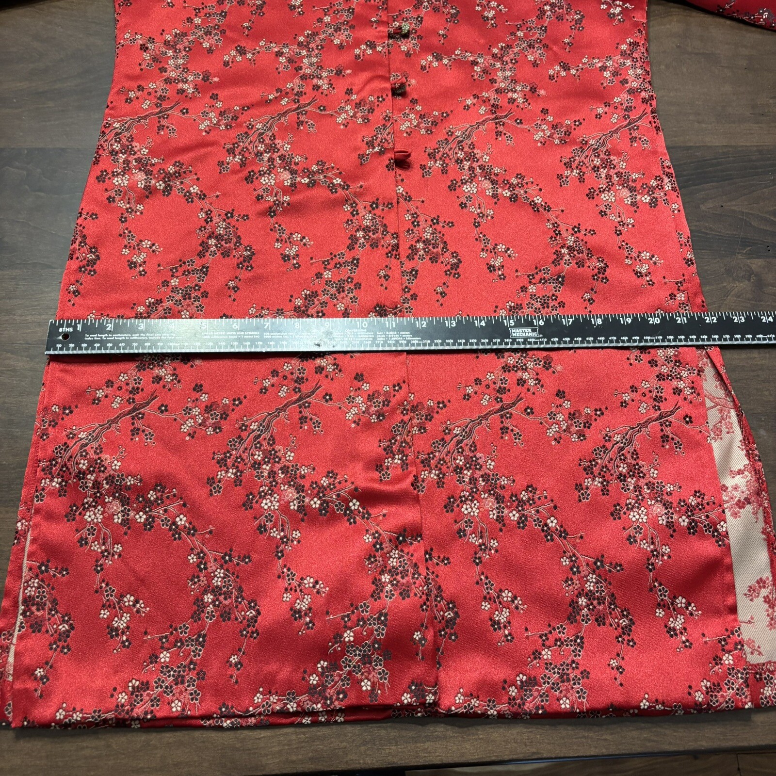 Vtg 80s Saks Ruth Norman NY Womens Jacket Size Med Asian Cheongsam Style Red USA