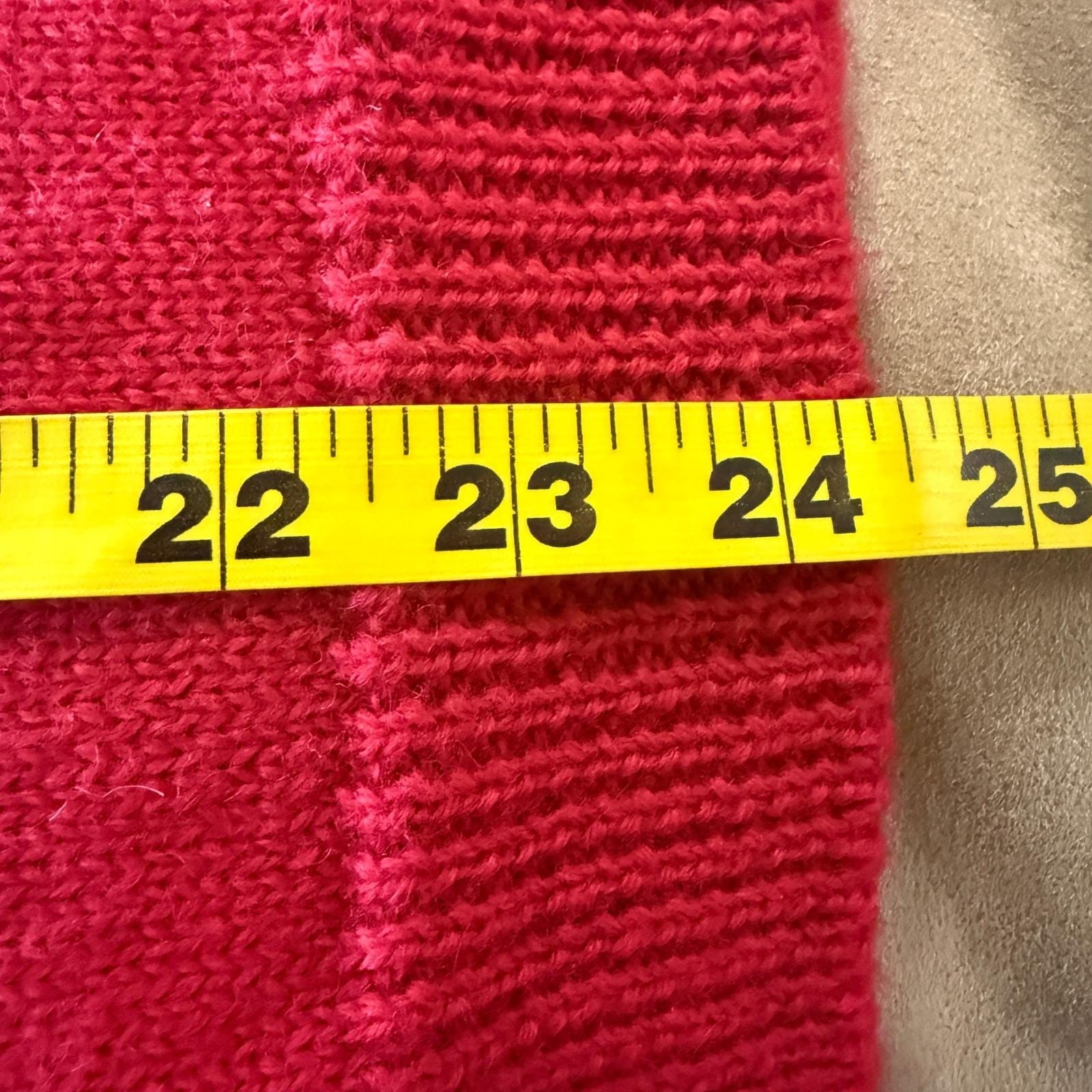 Vintage Eagles Eye Red Wool Cable Knit Red Sweater Crest Floral Polo Collar L