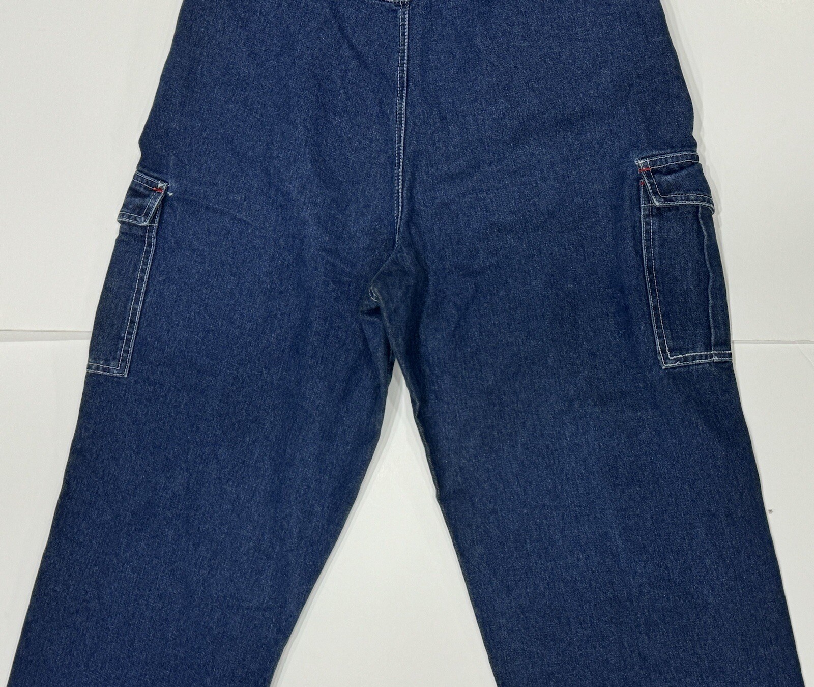 Vintage Crest Jeans Brand Women’s Overalls 1990s Farm Denim Size Large L