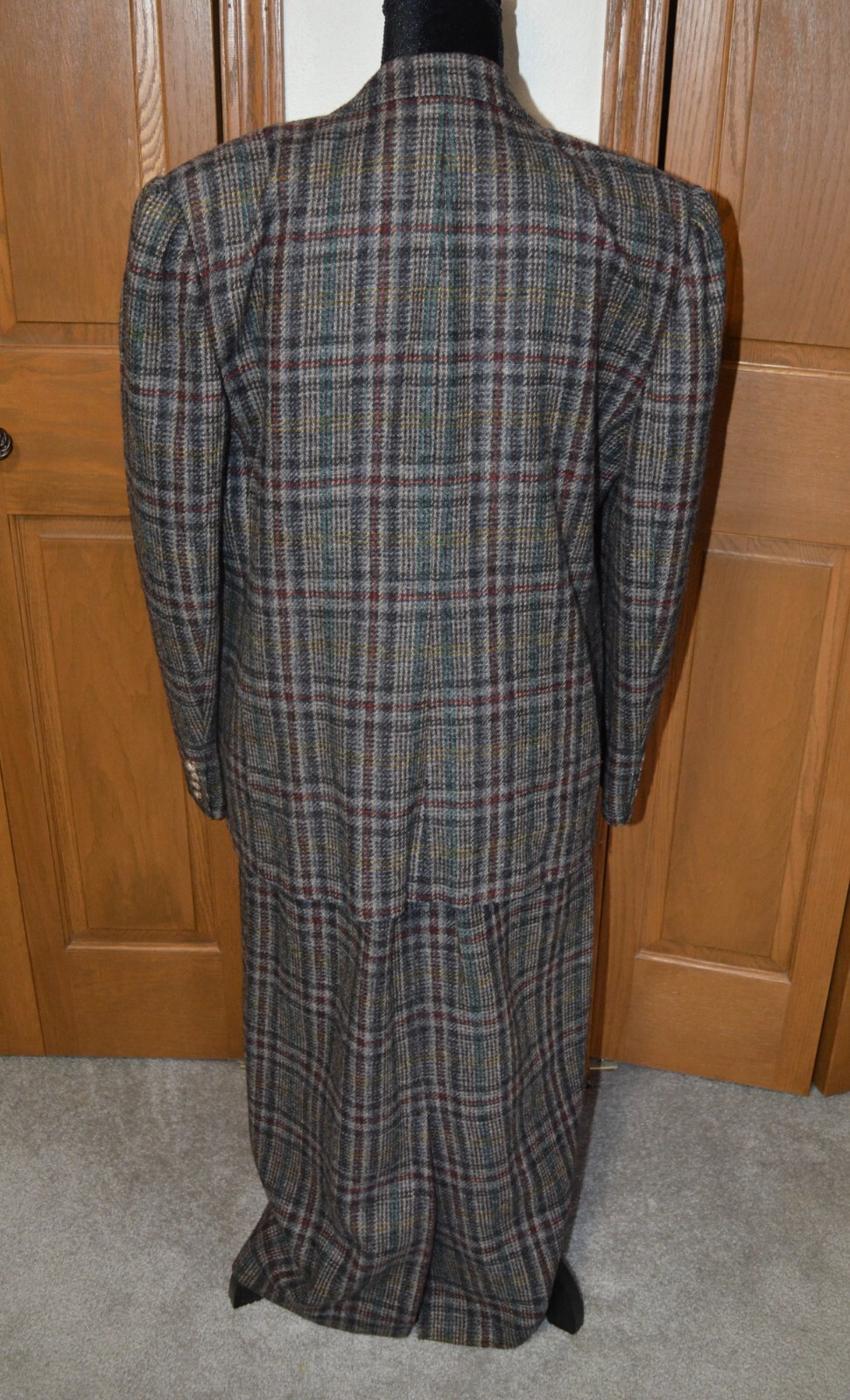 VTG Women’s 100% Wool Plaid Maxi Skirt Suit Set 14 COUNTY SHOP by MARSHALL FIELD