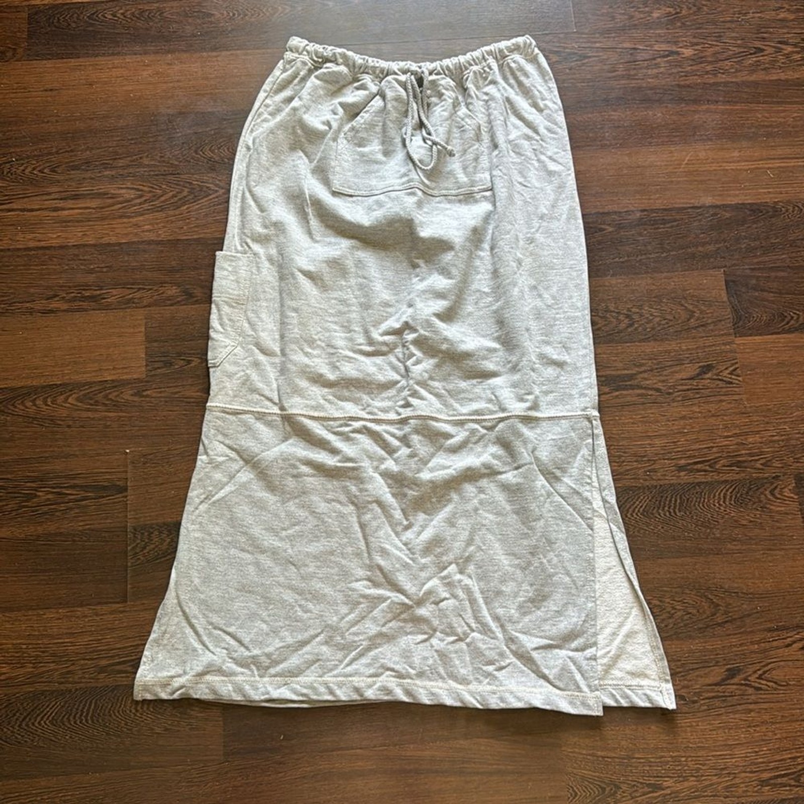 Nick & Sarah Vintage Two Piece Sweatshirt and Skirt Set Gray Large