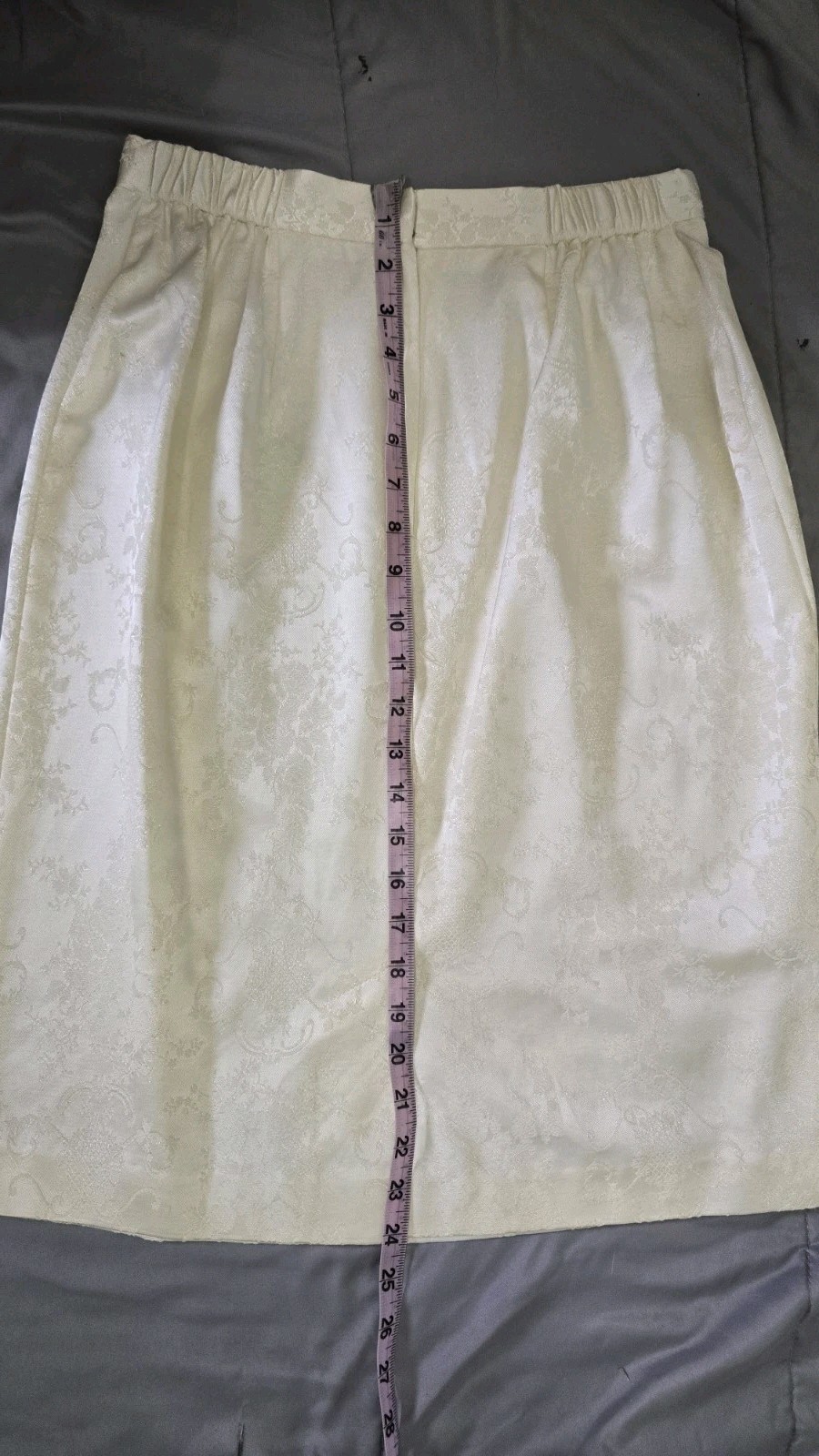 Vintage 1980s Nah Nah Petite Brocade Skirt Suit Ivory Bridal Cottage core