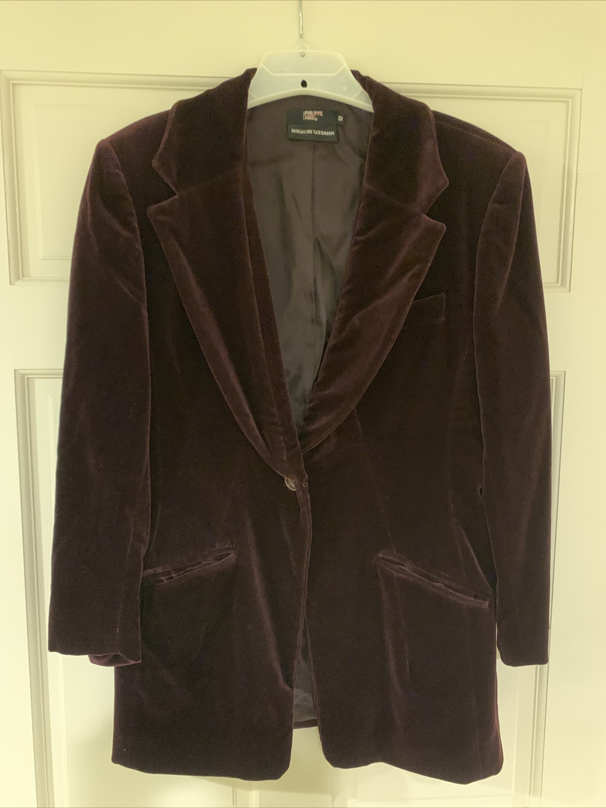 Vintage Velvet Blazer by Bergdoff Goodman & Philippe adec Womens Size 12