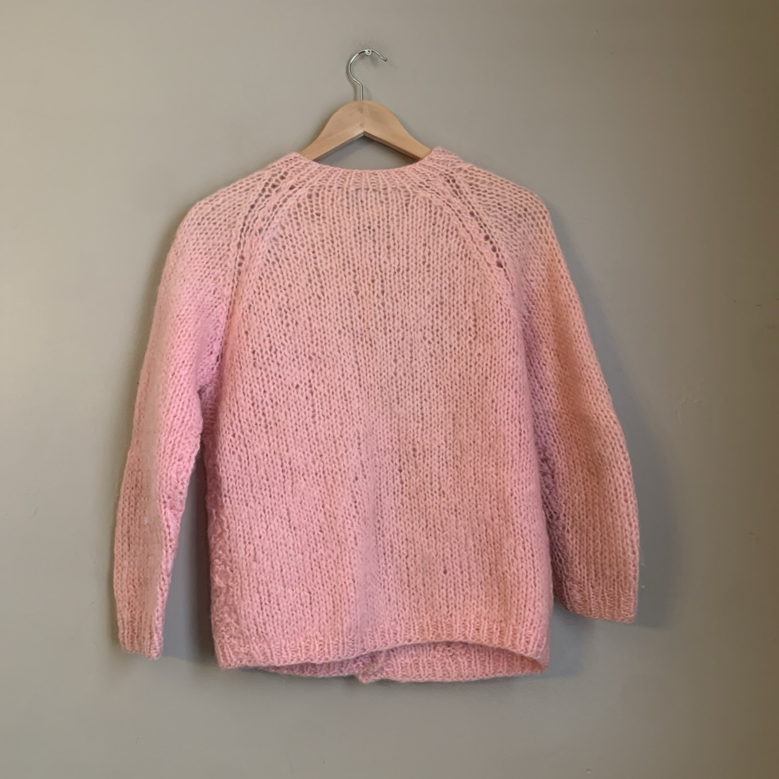 Vtg Carson Pirie Scott Made In Italy cardigan Sweater Wool Mohair Rare 40s Sz 38