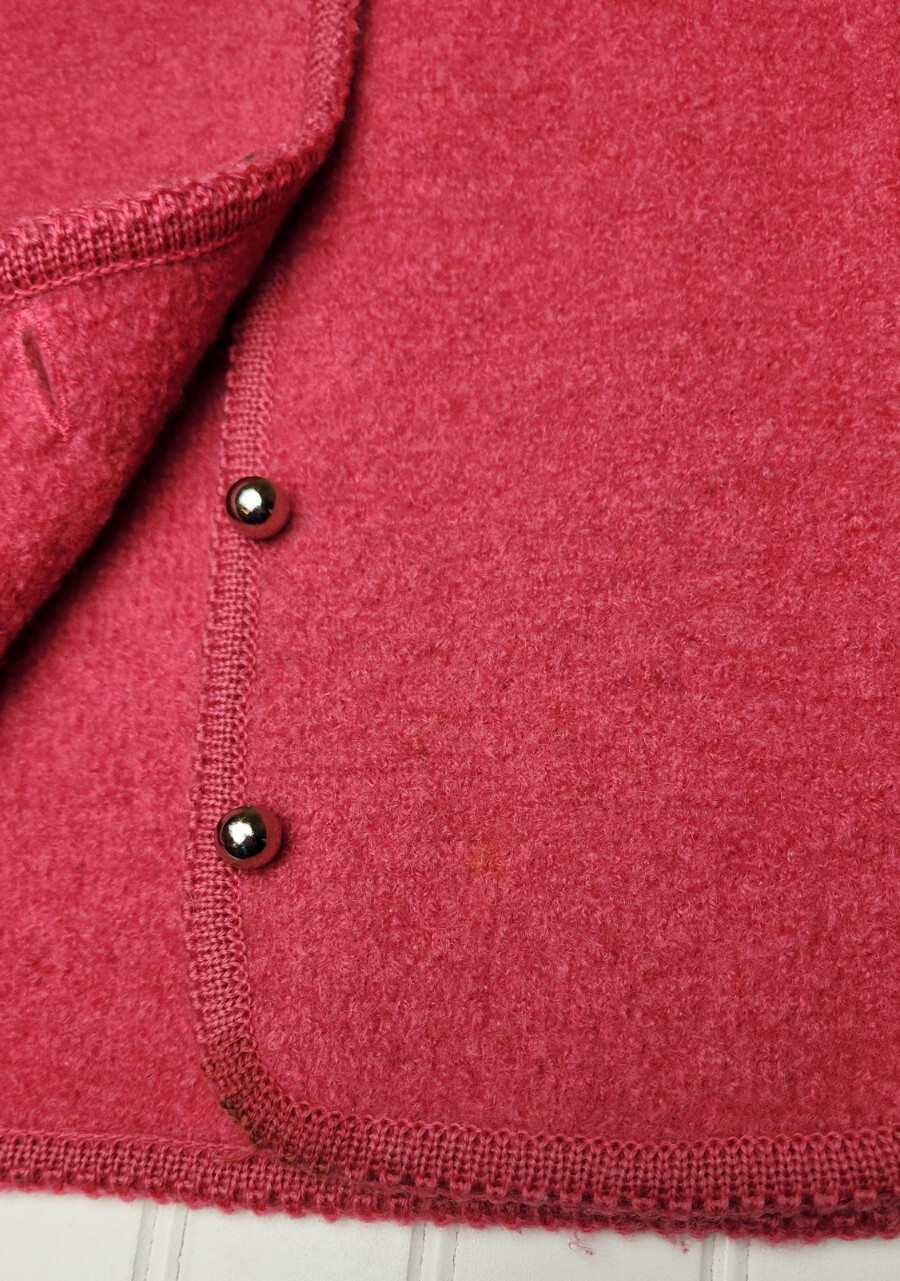 Vintage Pink Barbiecore Jacket Virgin Wool Cropped Blazer Hunter Sportswear