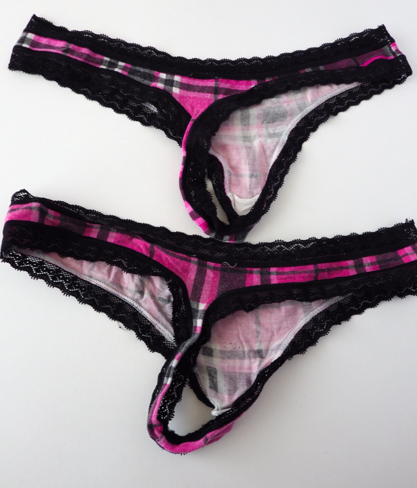 VTG 2011-2012 Victoria’s Secret Cotton Lace Thong Panties Lot SMALL
