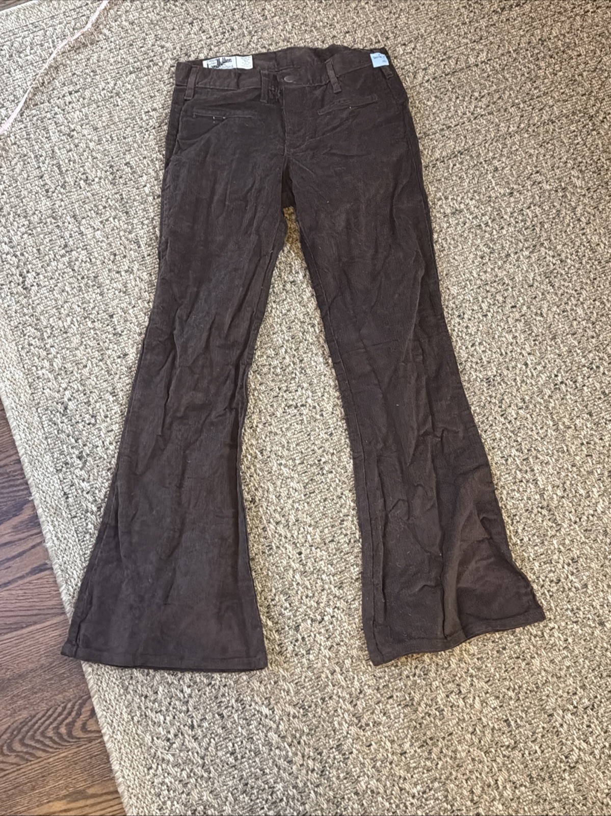 NWT VTG 70s Landlubber High Waist Corduroy Jeans 28” Waist Bell Bottoms Flared