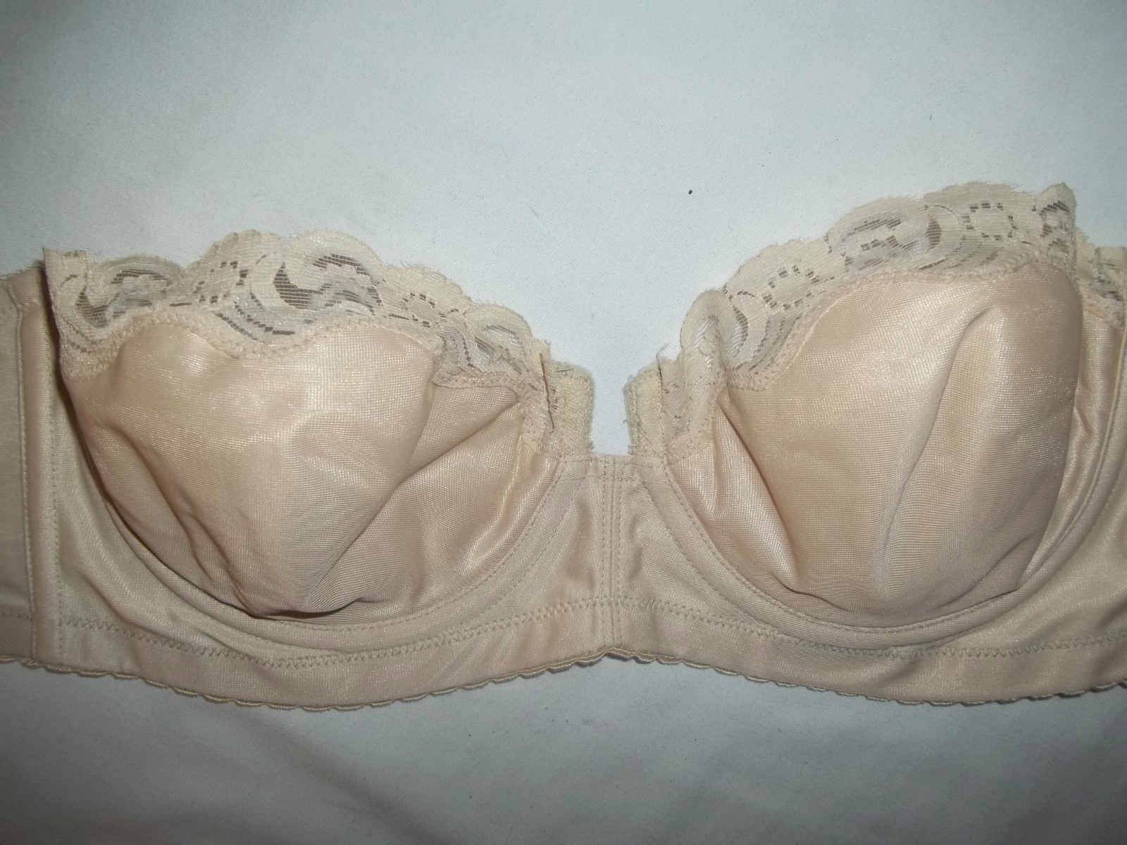Vtg Gelmart Strapless Nude U/W Bra 36C 1970/80s #3032 Sissy Rockabilly Glam