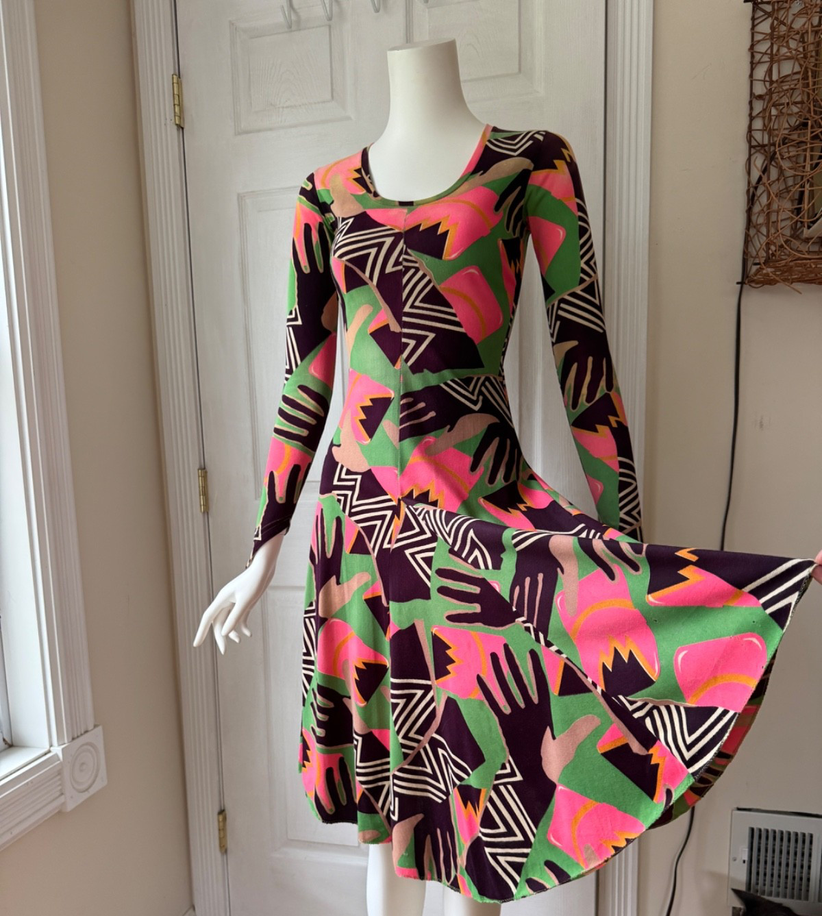 Vintage Betsey Johnson Alley Cat Dress 70s 80s Rare