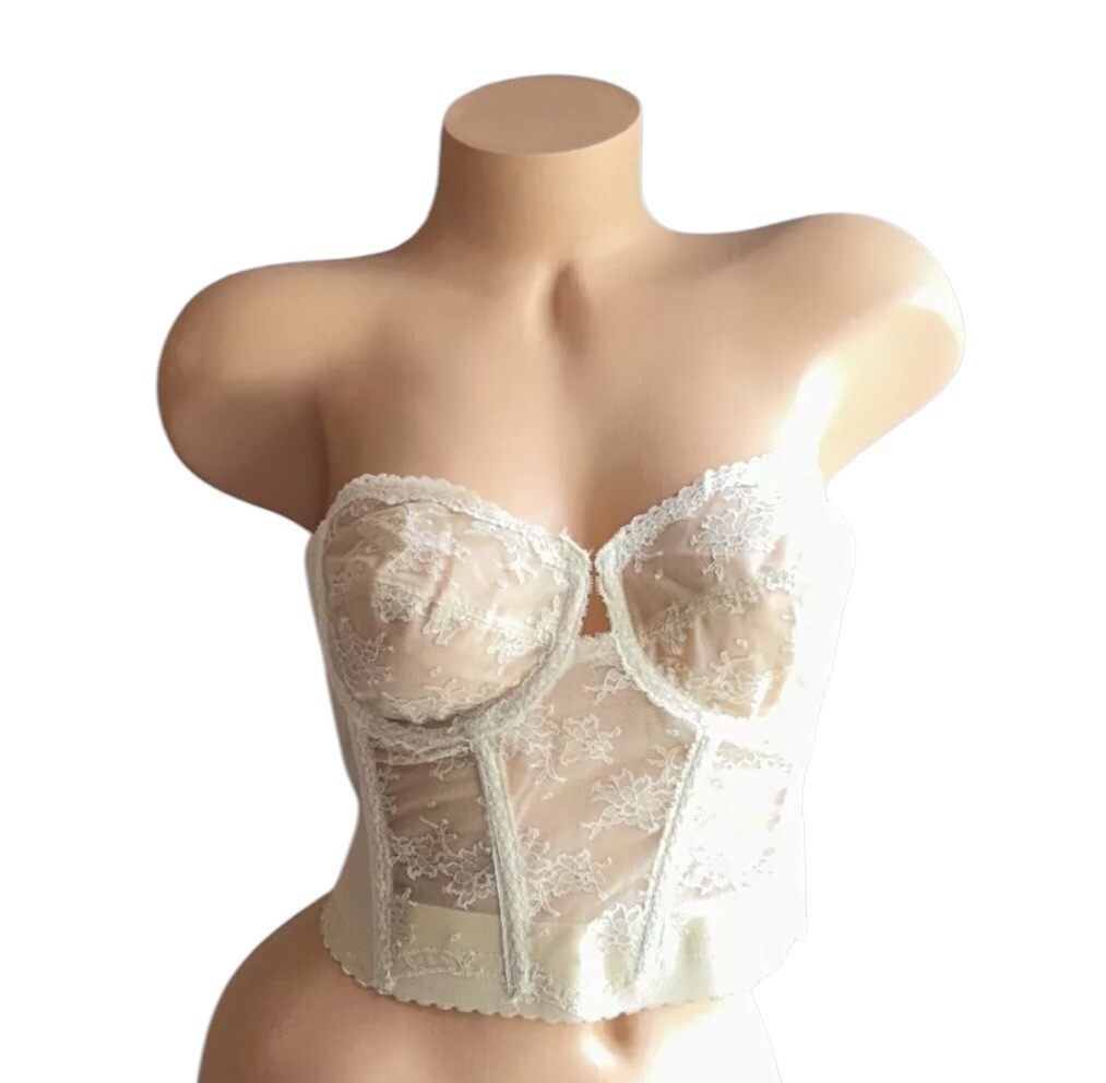Backless by Young Smoothie Bra The Strouse Adler Co Nylon Bustier Brassiere 36B