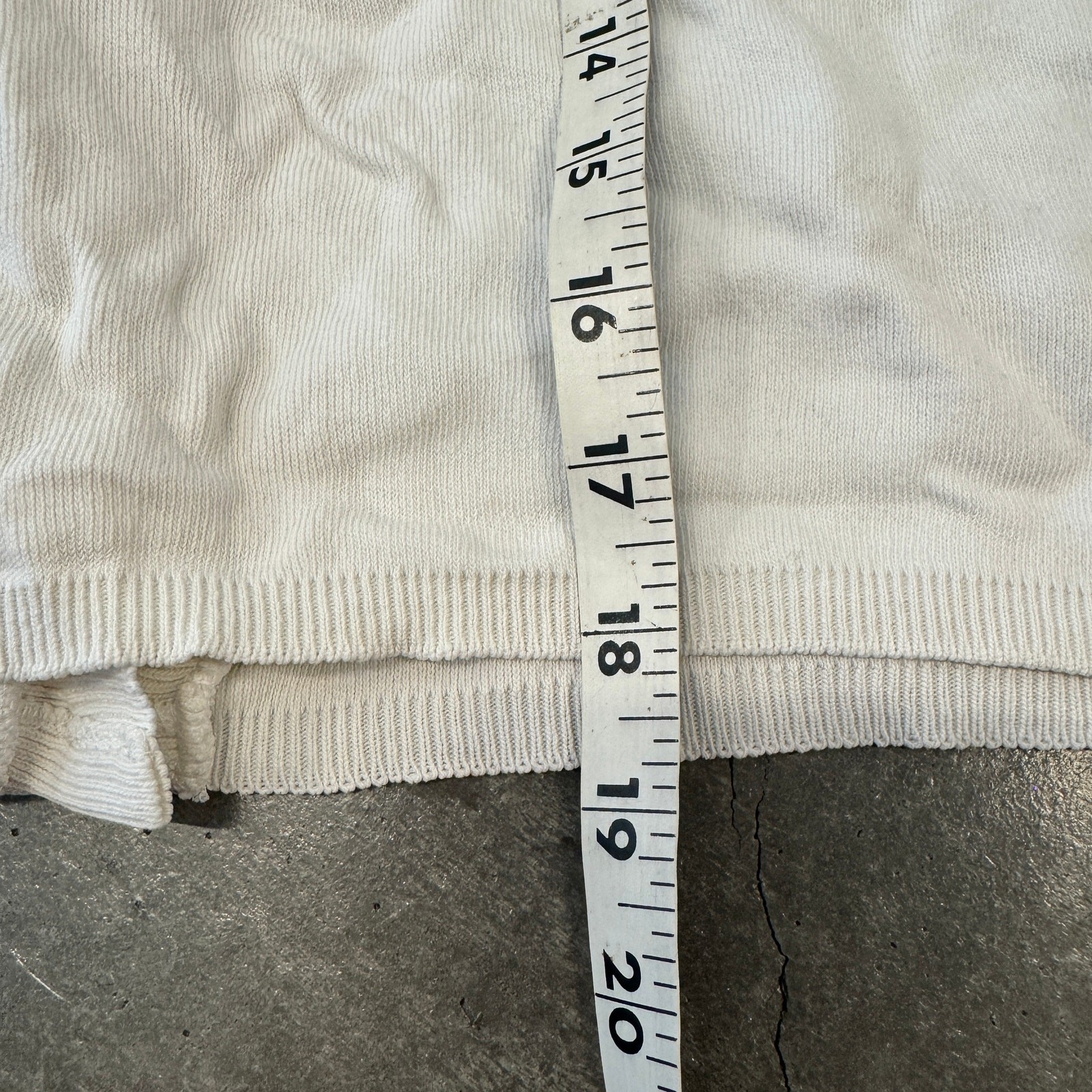 Vintage Y2K Kathy Ireland White Knit Ribbed Button Up Vest Tank Top Medium