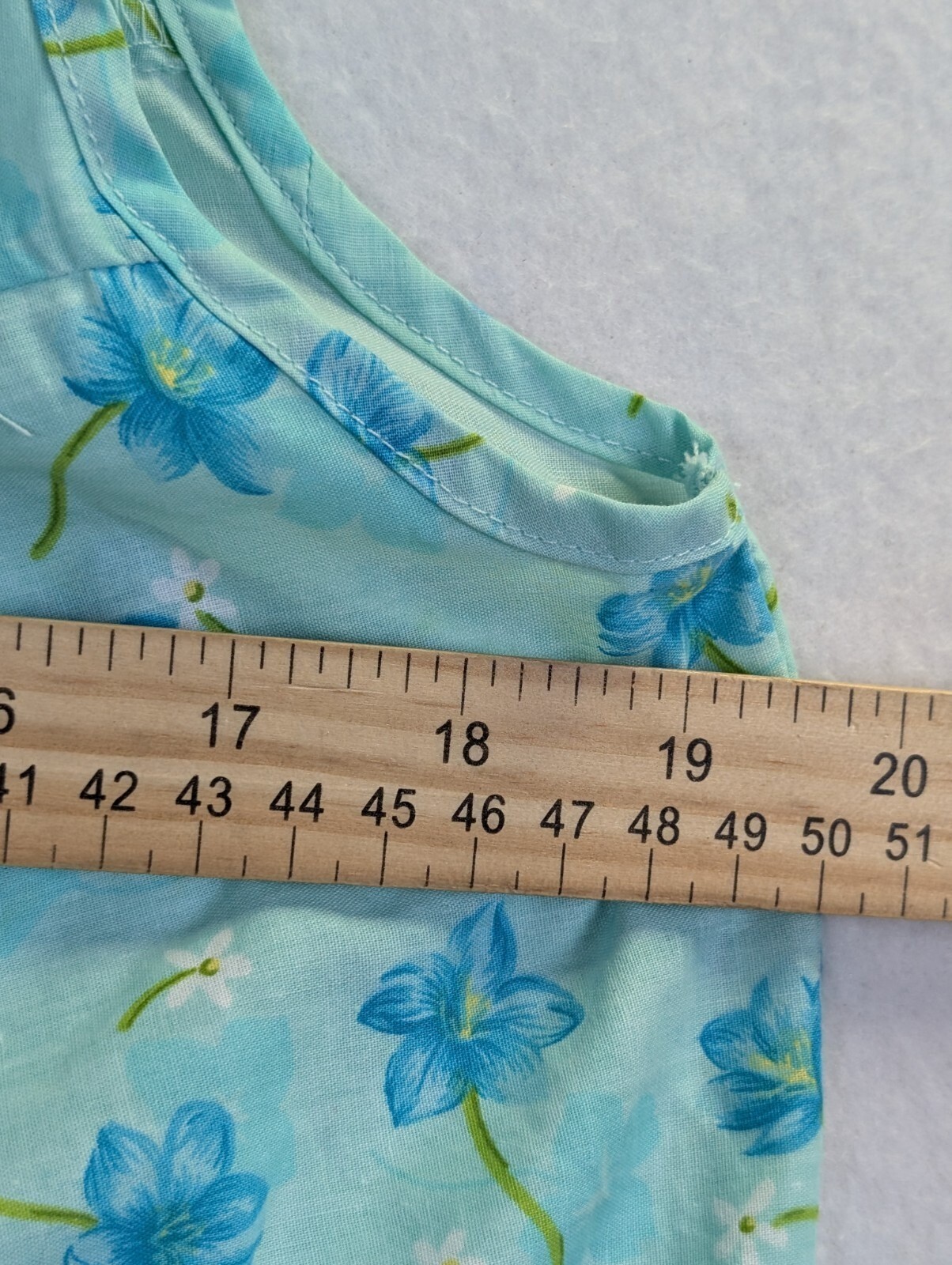 Ashley Taylor Womens Gown Size S Sleeveless Granny Sleep Wear Cotton Blend Green