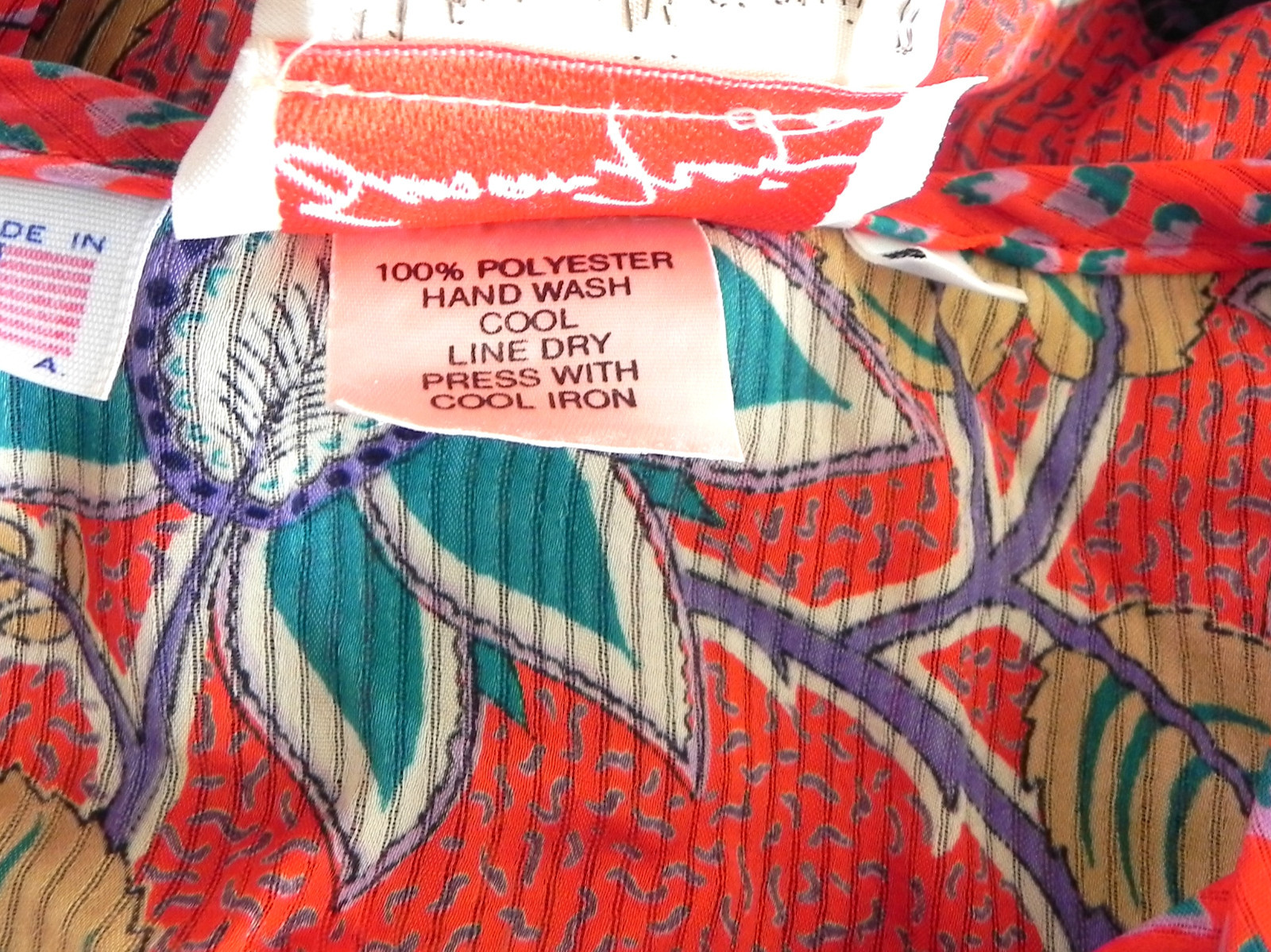 Vtg Neiman Marcus Susan Freis 2pc 3/4 Sleeve Top/Maxi Skirt Poly Chiffon Size S
