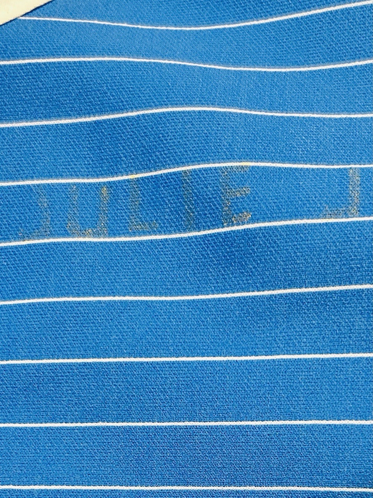Vintage Romper PE Tank Top 60s Gym Class Physical Education Sz XXL Blue Striped