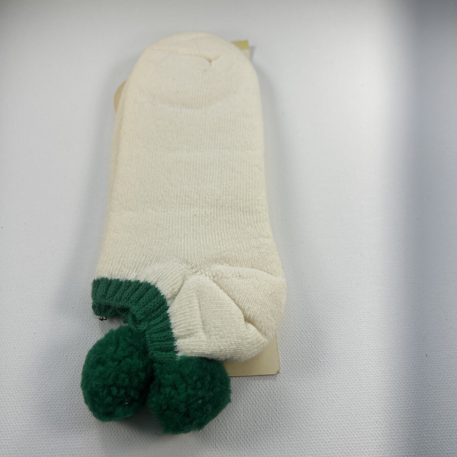 VTG Socks Cadillac 90’s Sport Green Pom Low Cut Ankle Acrylic Orlon Blend 9-11.