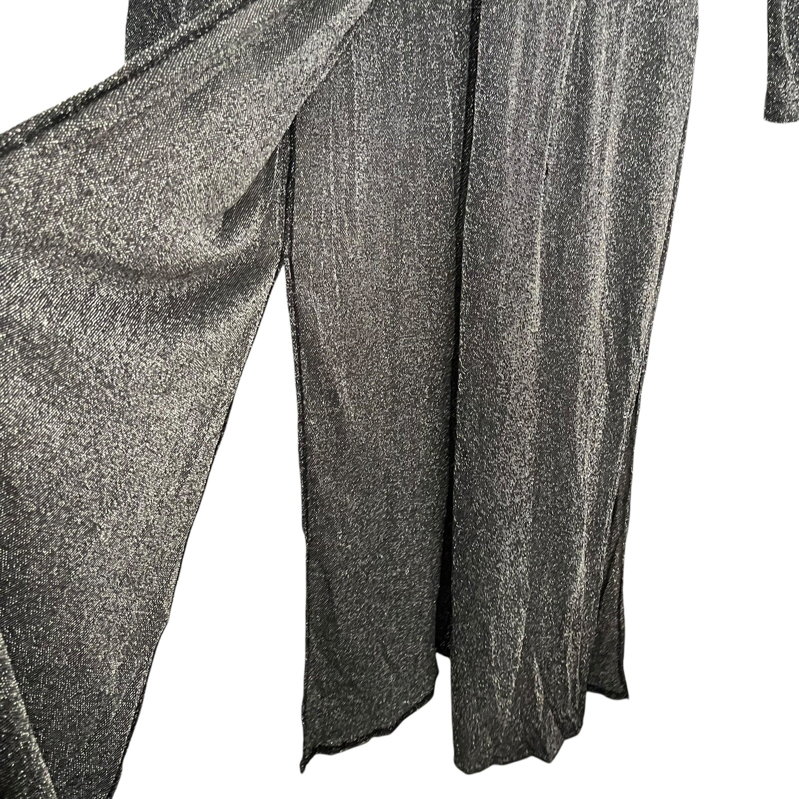 Rabbit Rabbit Rabbit Designs Womens Button Front Metallic Coat 16 Glam Cocktail