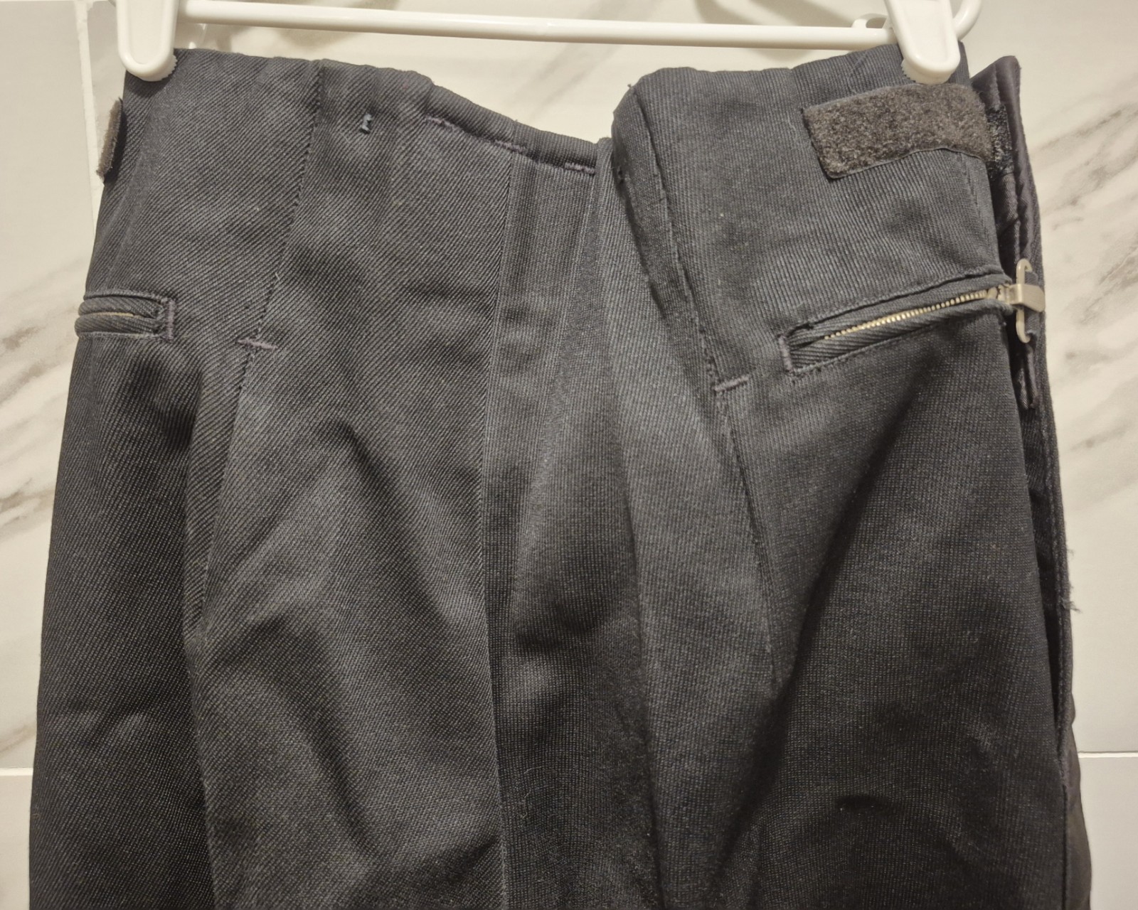 Vintage 80s Black Marching Band Pants Size 1 Adjustable