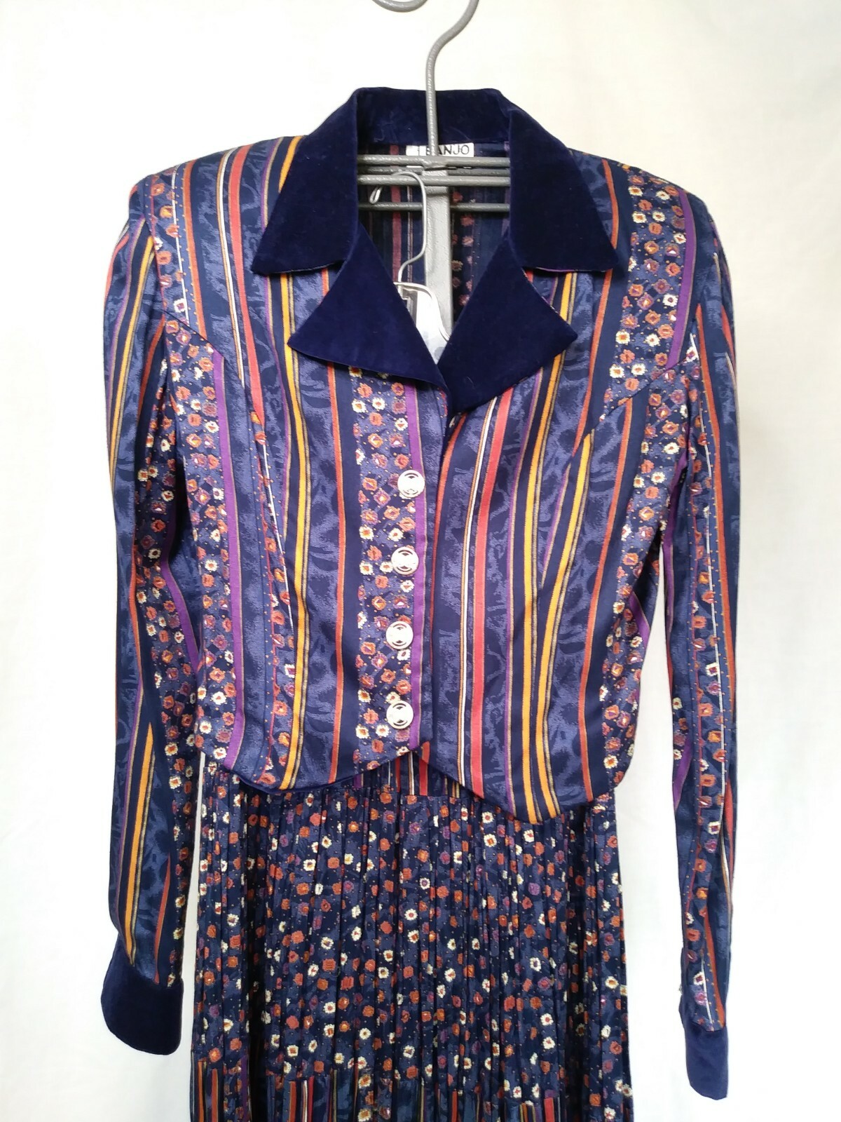 VTG 90’S-80’S Banjo Dallas TX SHIRT SKIRT SET COTTAGECORE PRAIRIE WESTERN Medium