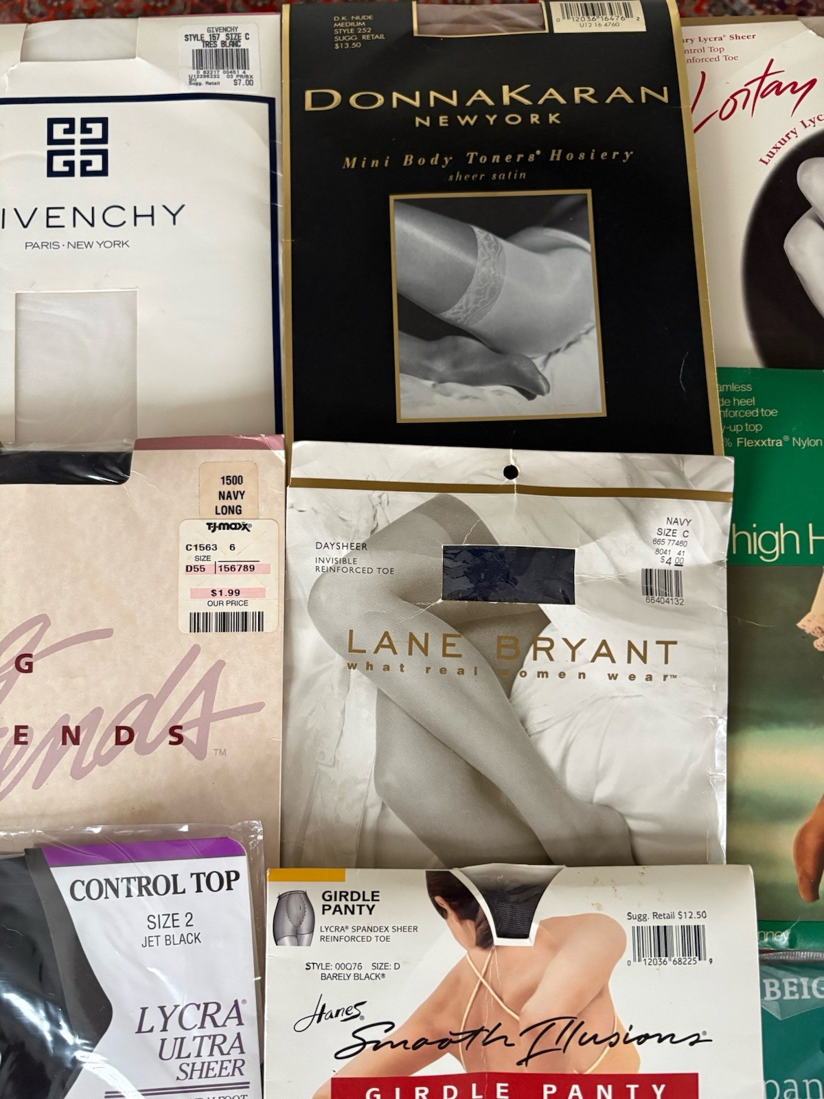 Lot of 27 Pairs of Vintage Pantyhose And Thigh High Mixed Colors Sizes Styles