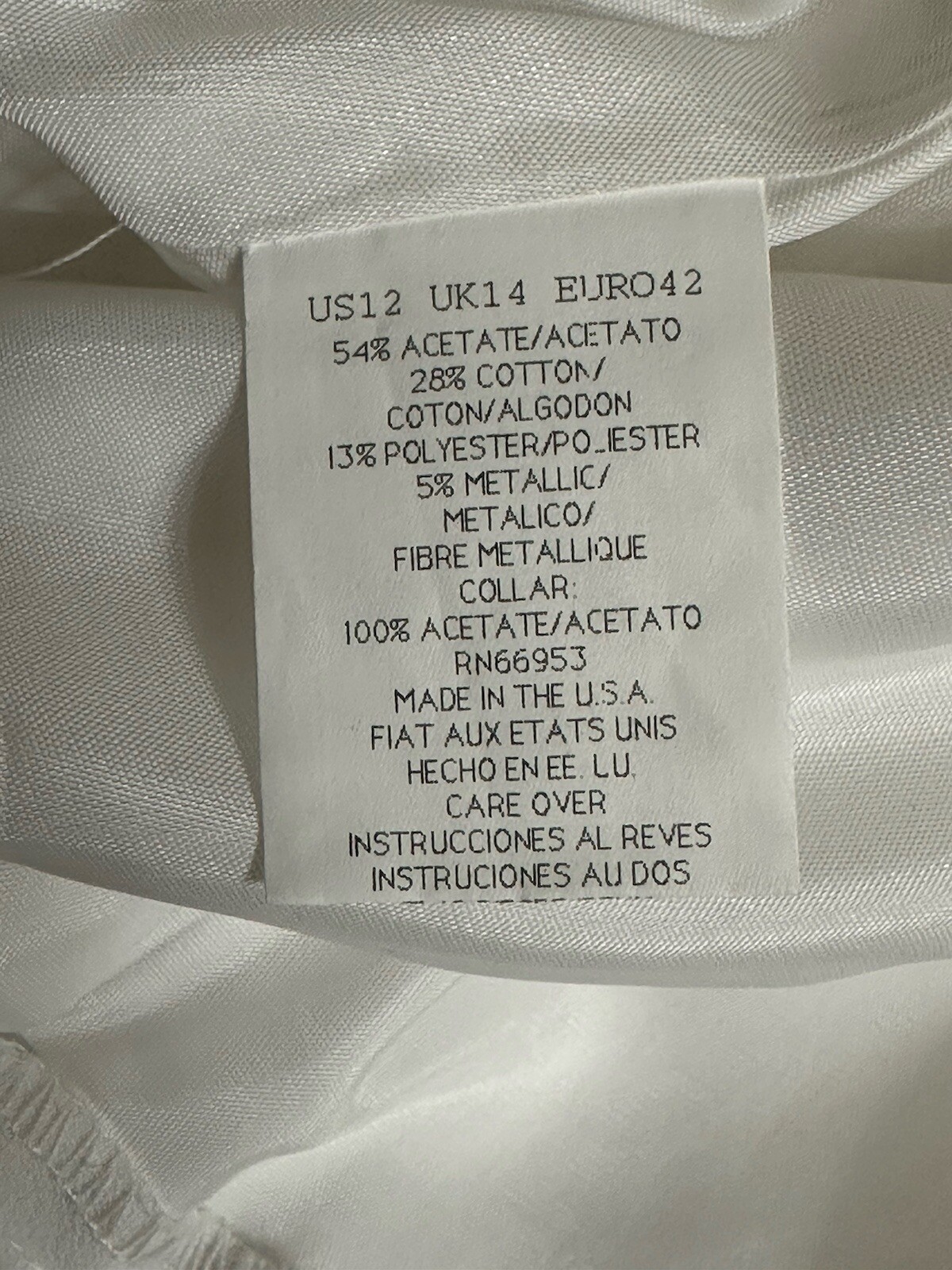 Leslie Fay Evenings Metallic Jacket and Maxi Skirt Set Ivory White Vintage 12