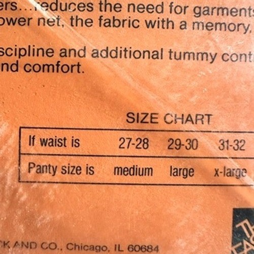 NEW Vintage Sears Diet-Trim Below-the-Knee Firm Shaping Shapewear Girdle White M