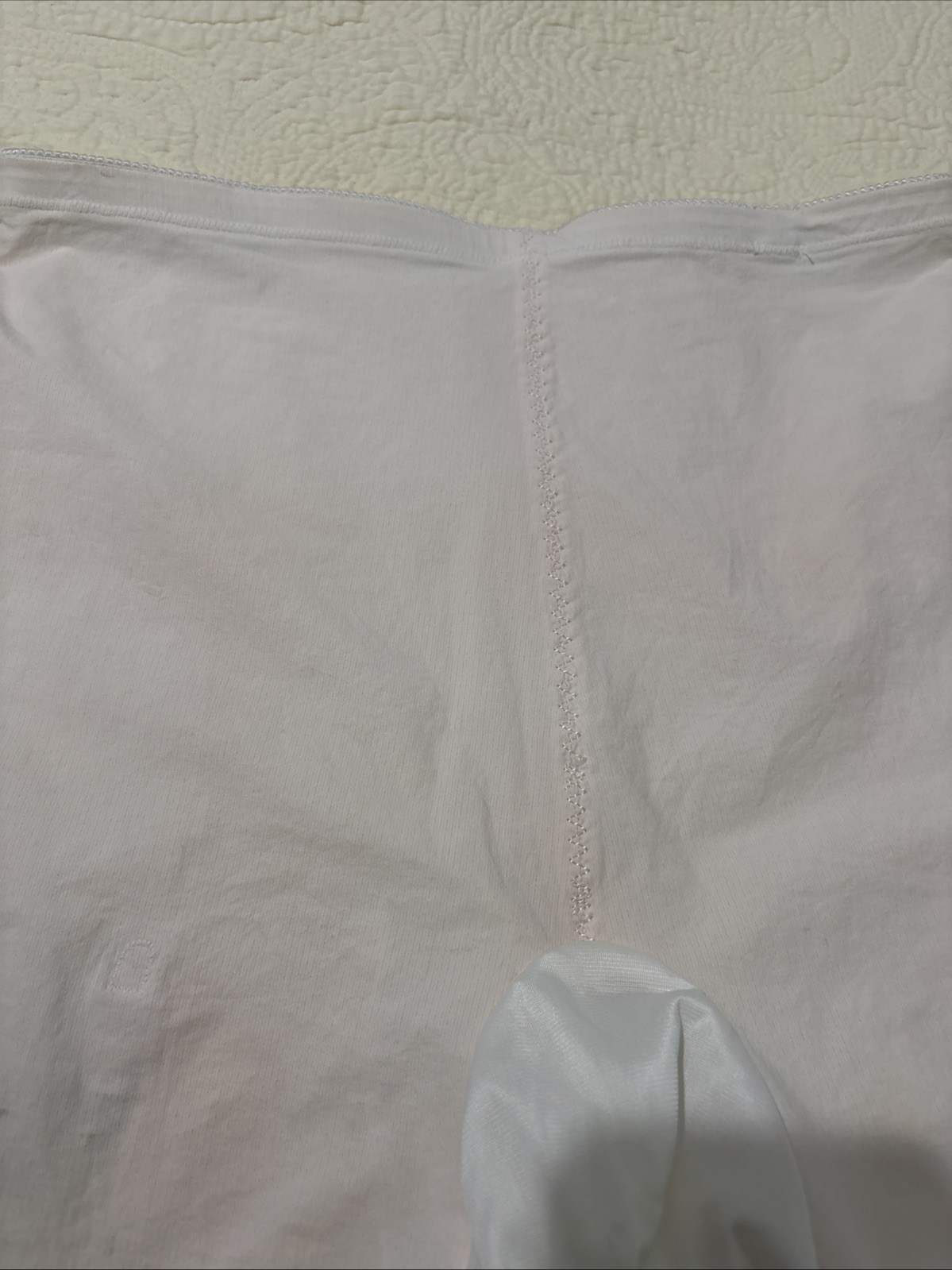 Vintage Girdle Shorts Garter Tabs Pale Pink White Lace ￼Sz S/M