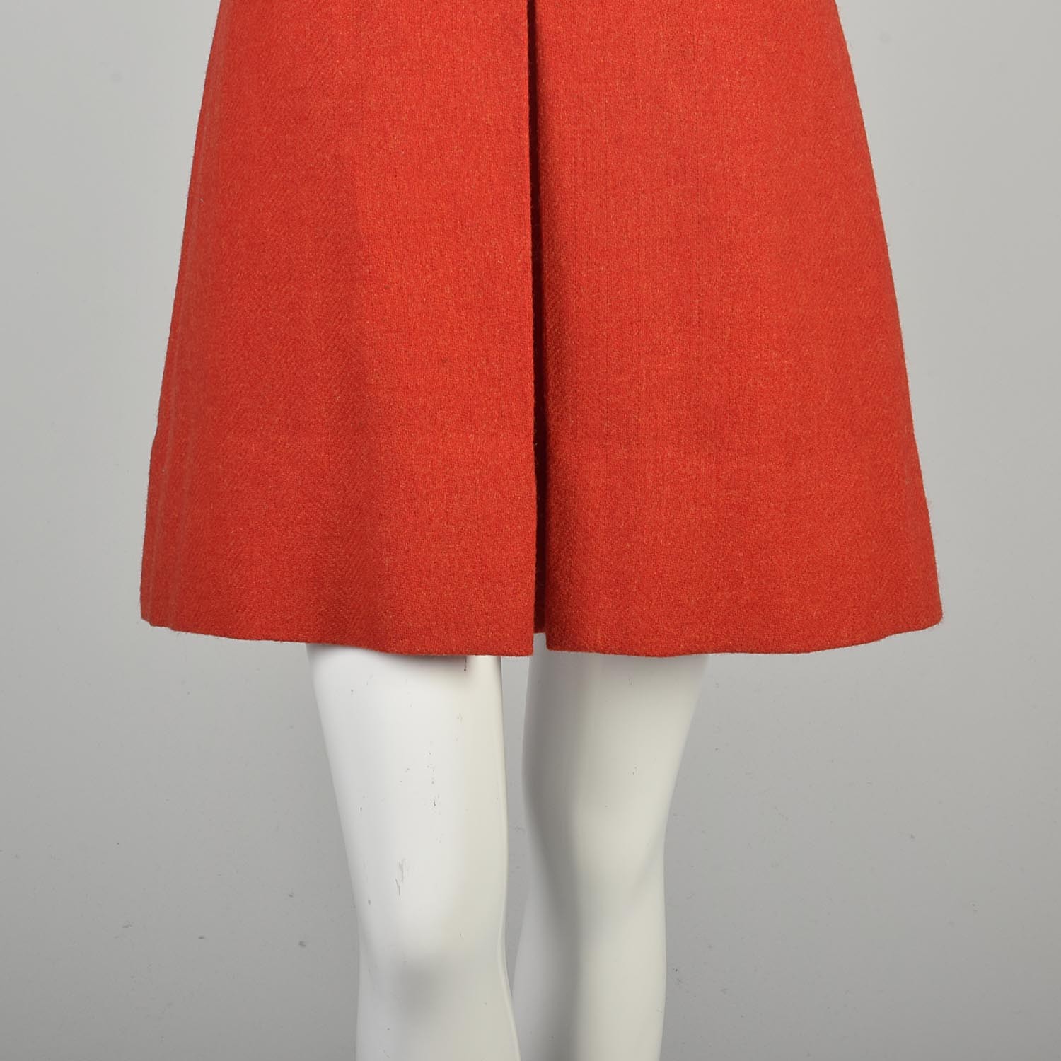Medium 1960s Mini Dress Red Wool Mod Shift Dress Orphan Annie Mini Dress