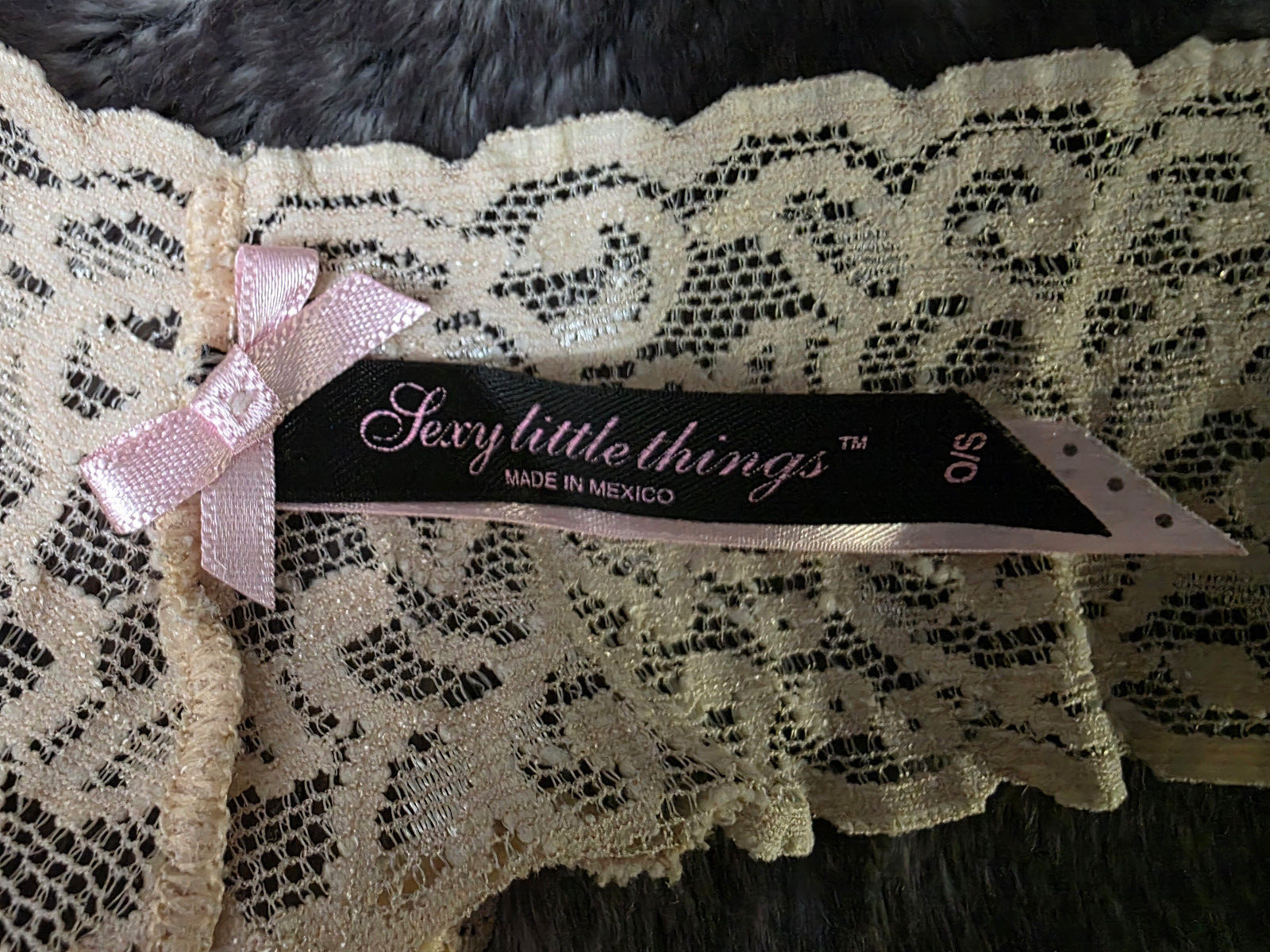 Victoria’s Secret Yellow Sexy Little Things Thong Panty One Size