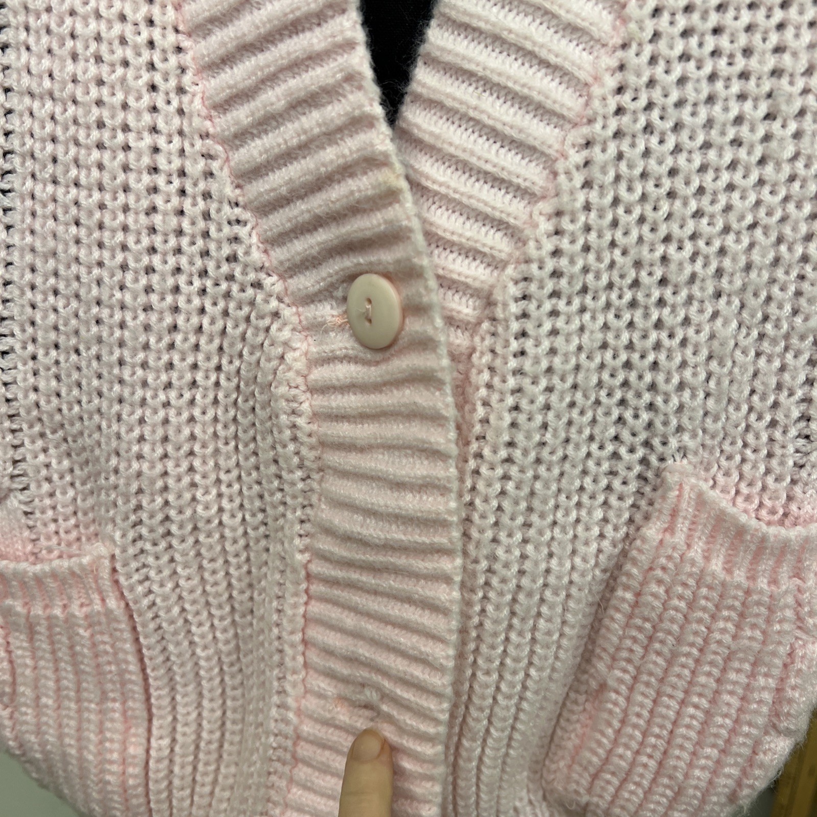 Vintage Croquet Club Women’s Pink Cardigan 1980s Schoolgirl Medium