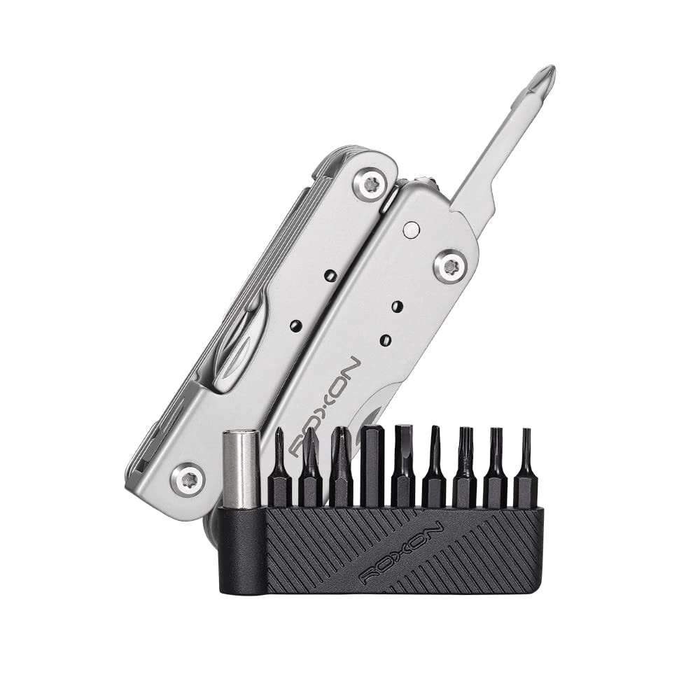 ROXON M2 14-in-1 Mini Multitool w/ Folding Scissors & 9-Piece Bit Set