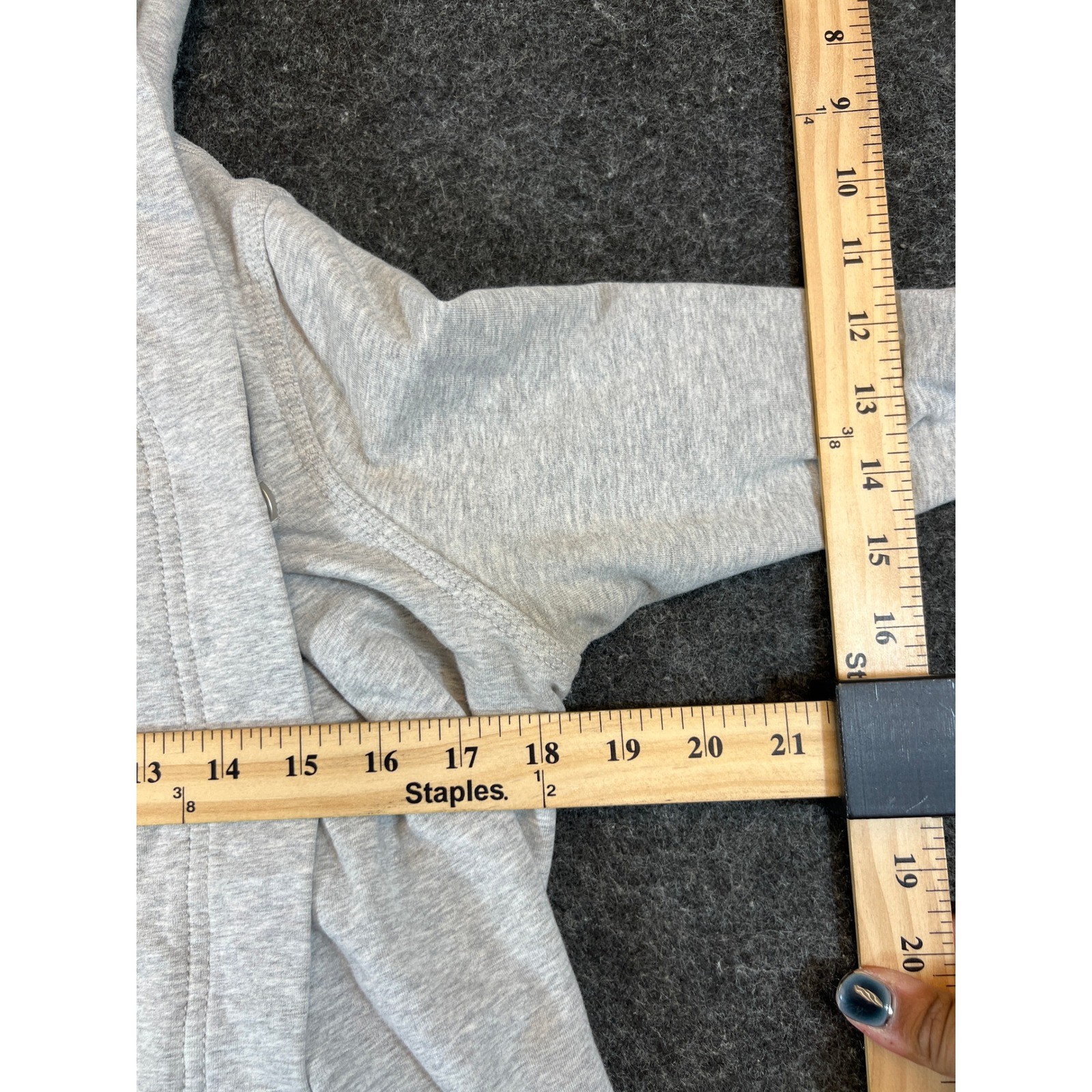 Lululemon Asymmetrical Snap Mock Neck Wrap Jacket Womens 4 Gray Heathered