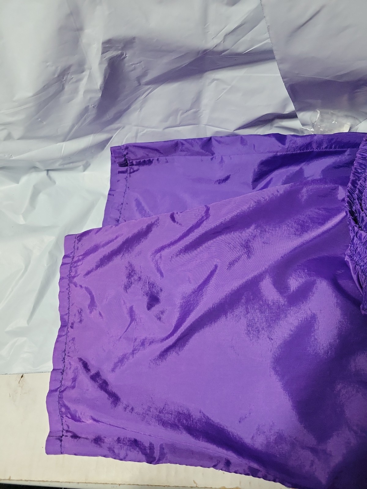 80s 90s L Windbreaker Set Jacket Pants Retro Purple Blak Track Suit Jacket Pants