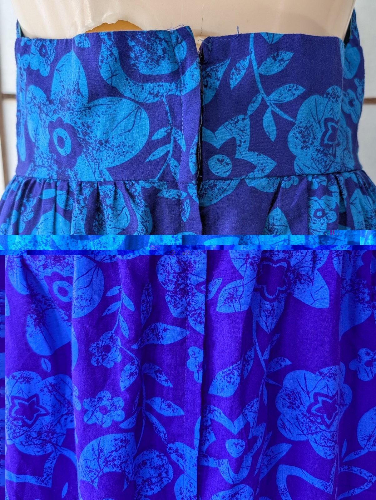 Vintage Beach Party ’60S ’70S Halter Maxi Dress S/M Hawaiian Print