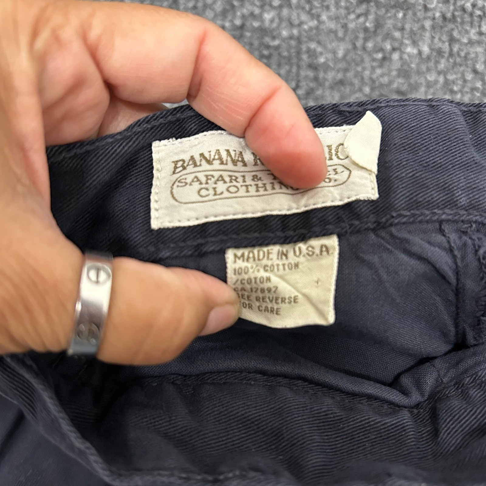 Banana Republic Pants Womens Size 12 Navy Blue Pleated Vintage Cotton USA Made