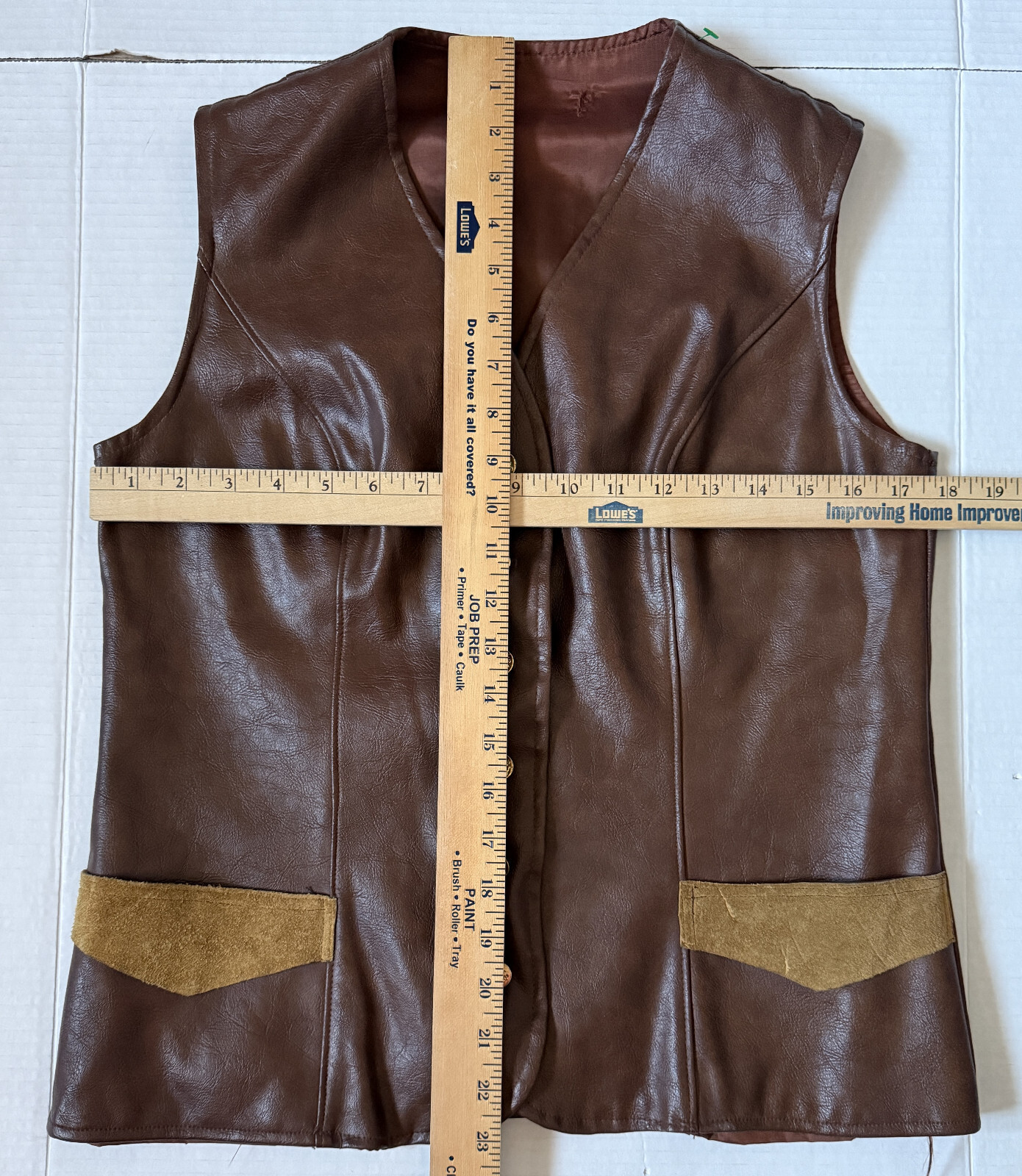 Vintage ILGWU INT LADIES GARMENT WORKERS UNION – Women’s Leather Vest – Small