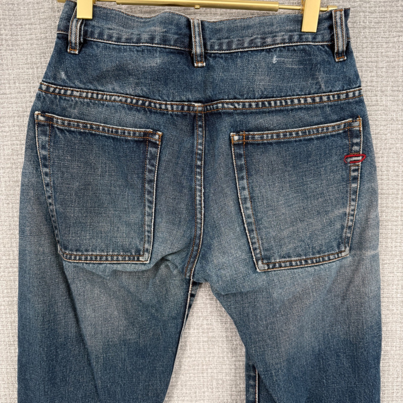 Vintage Diesel Jeans Women 26 Blue Denim Flare Leg Y2K Boho Bootcut Western