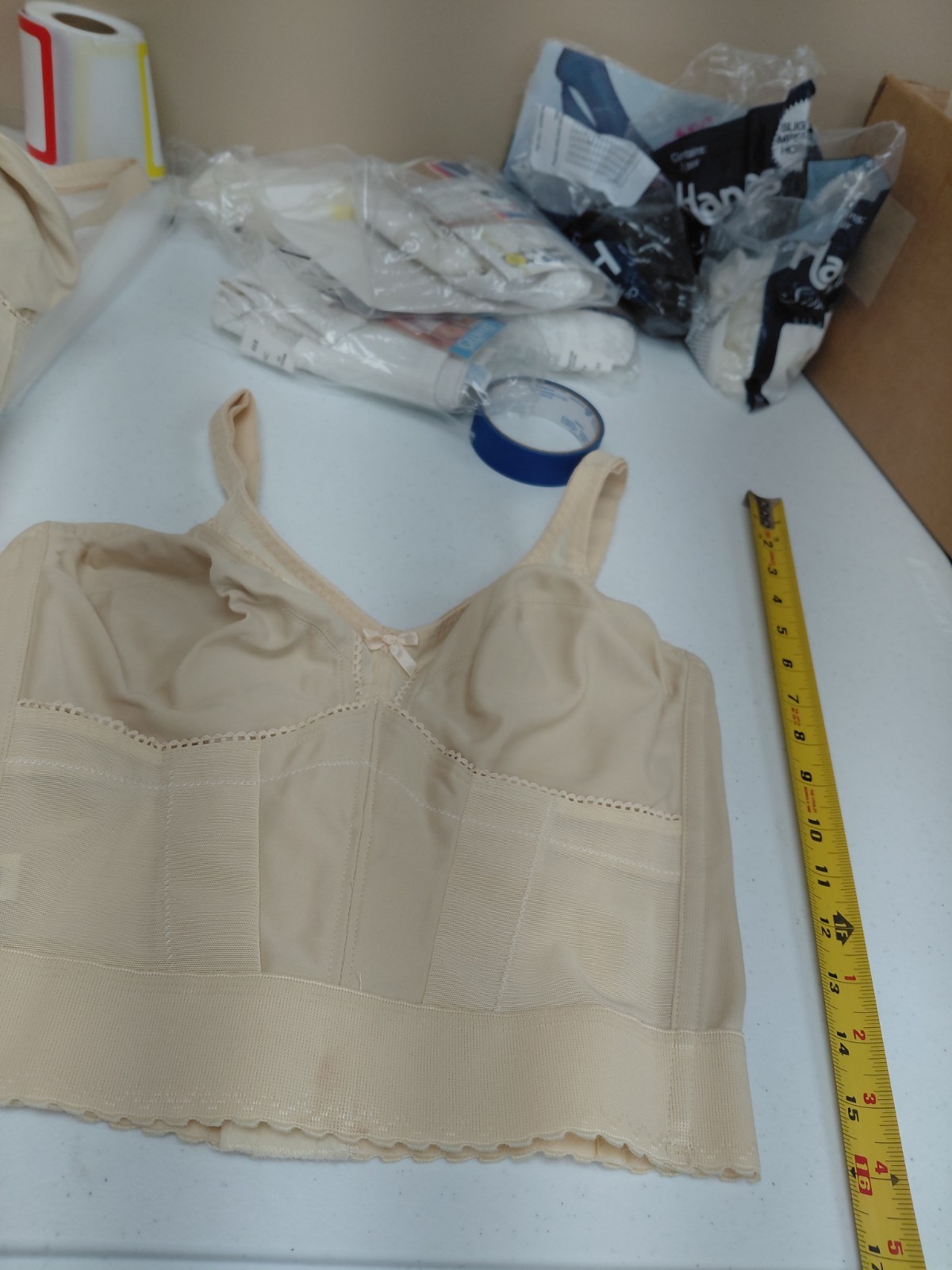 Vintage Crown-nette Longline Bra Size 36D