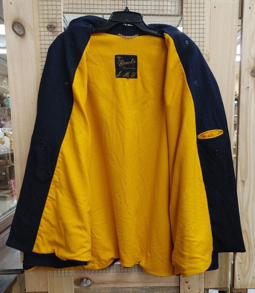 BRUCK’S Navy Blue Wool GSPN Nurses Uniform Cape Vtg 50s-60s Medical Geneva NY