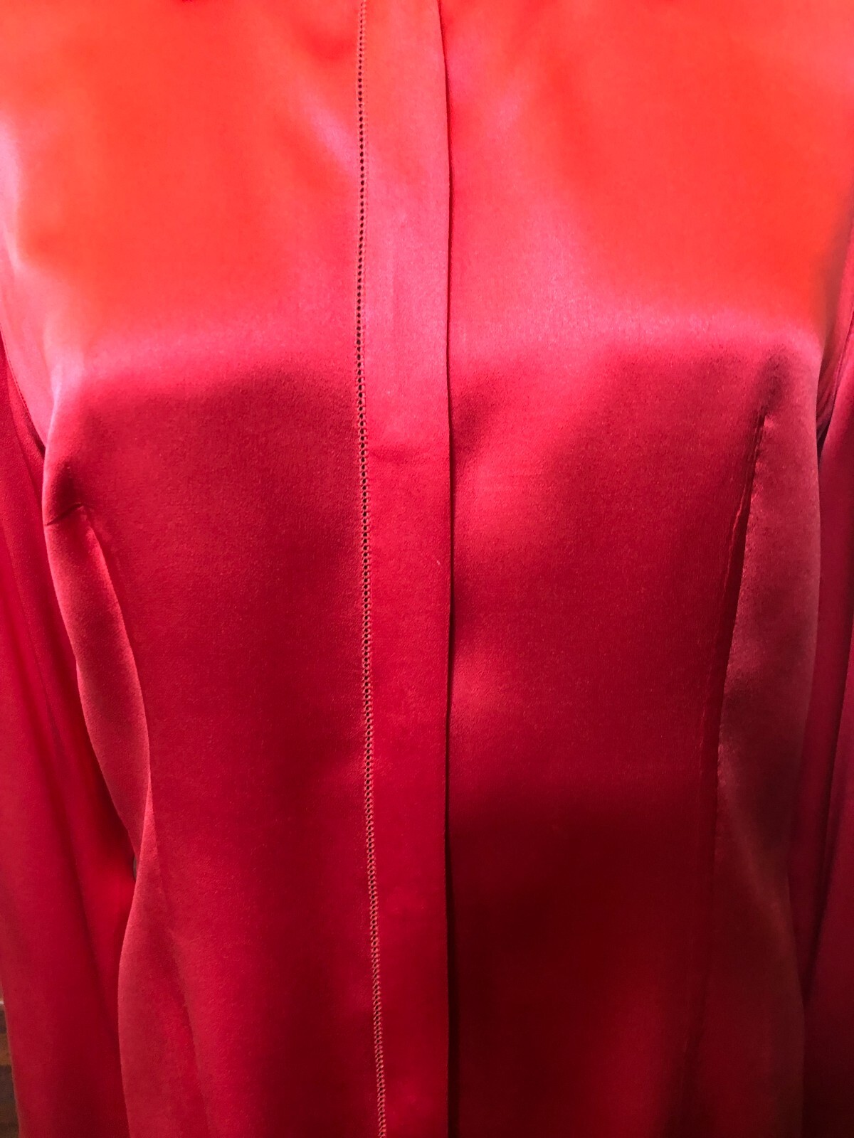 VTG Max Mara Vintage 2 Piece Red Jacket/Blazer & Blouse Silk Made In Italy Sz 14