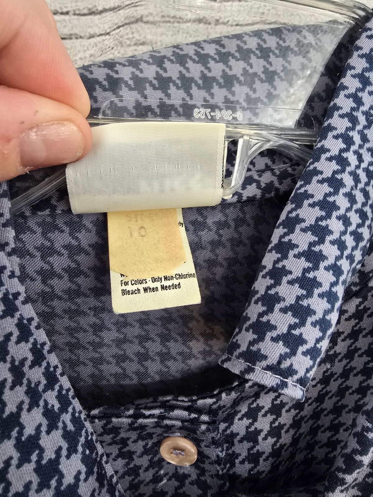 Vintage RRRRuss Secretary Blouse Sz 10 Blue Tie Neck Button Down Top 70’s 80’s