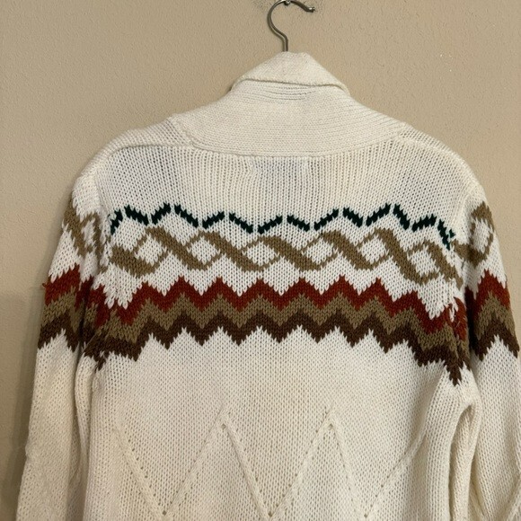 VTG Hunter’s Glen Knit Cardigan Sweater Boho Western Country Retro Sz L Cottage