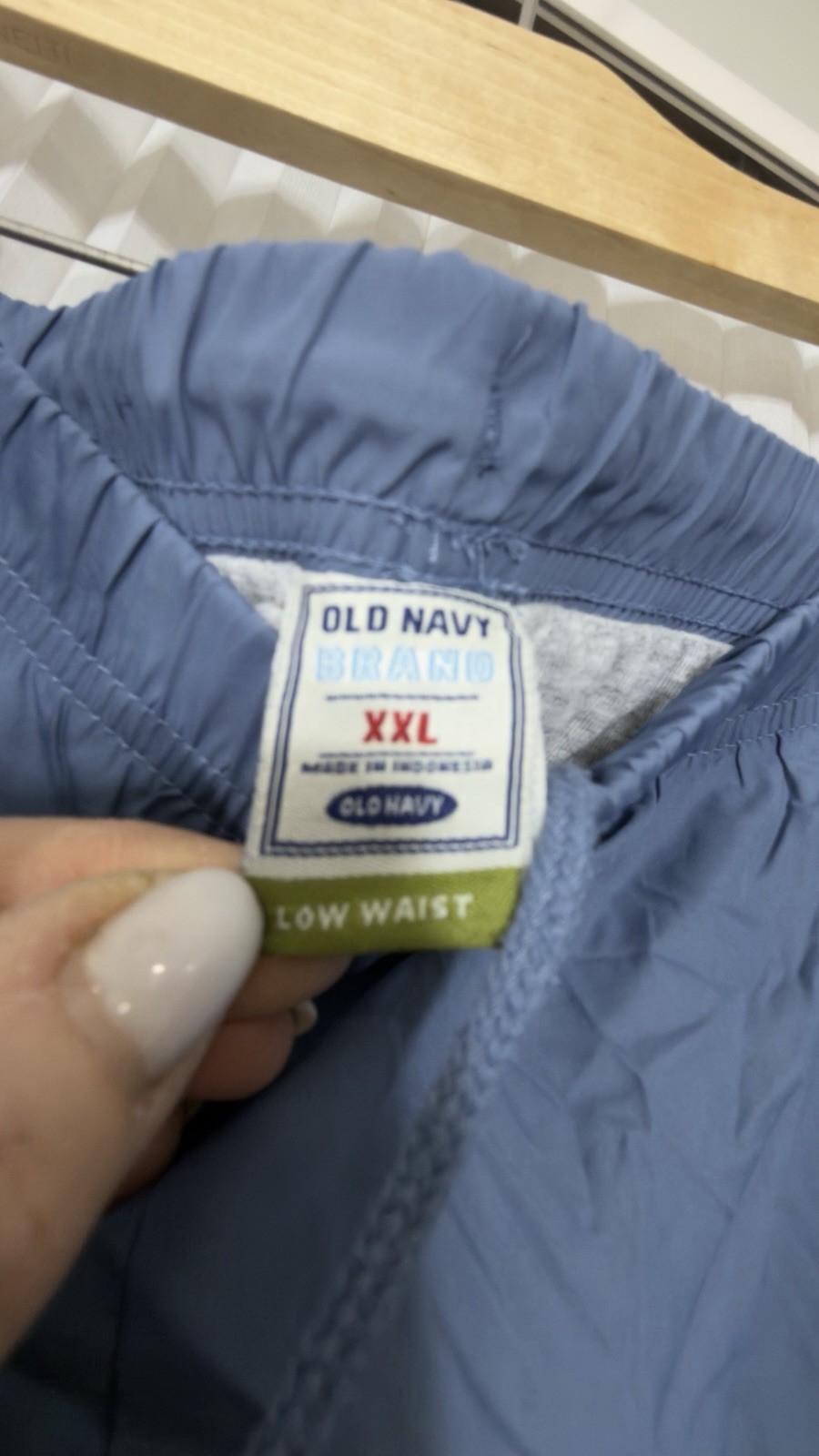VTG Old Navy 2 Piece Blue Yellow Lining Cotton Track Suit Jacket Pants XXL Y2K