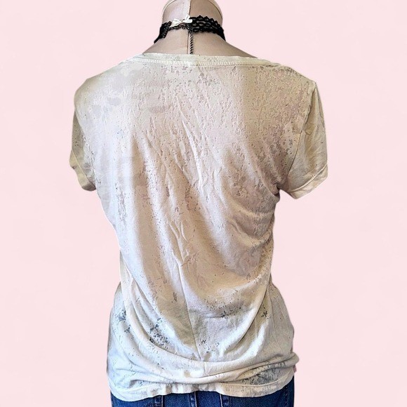 Vintage Calvin Klein soft cream cap sleeve top