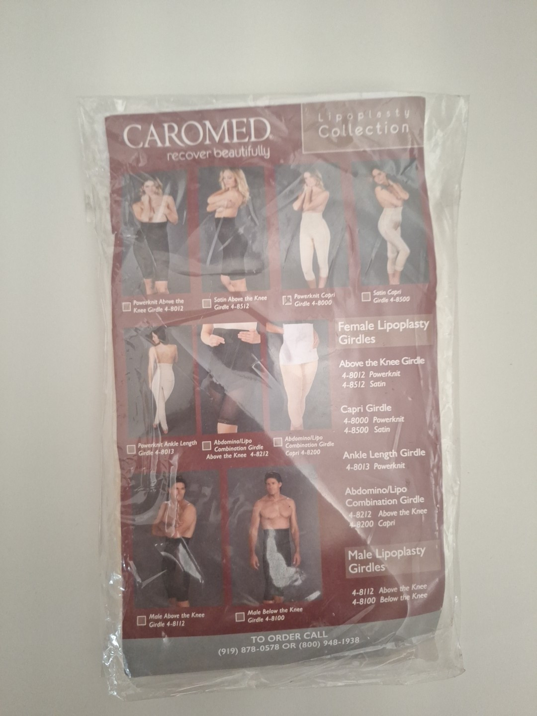 Caromed 4-8000-XL Power Knit Capri Girdle X-Large Beige – NEW