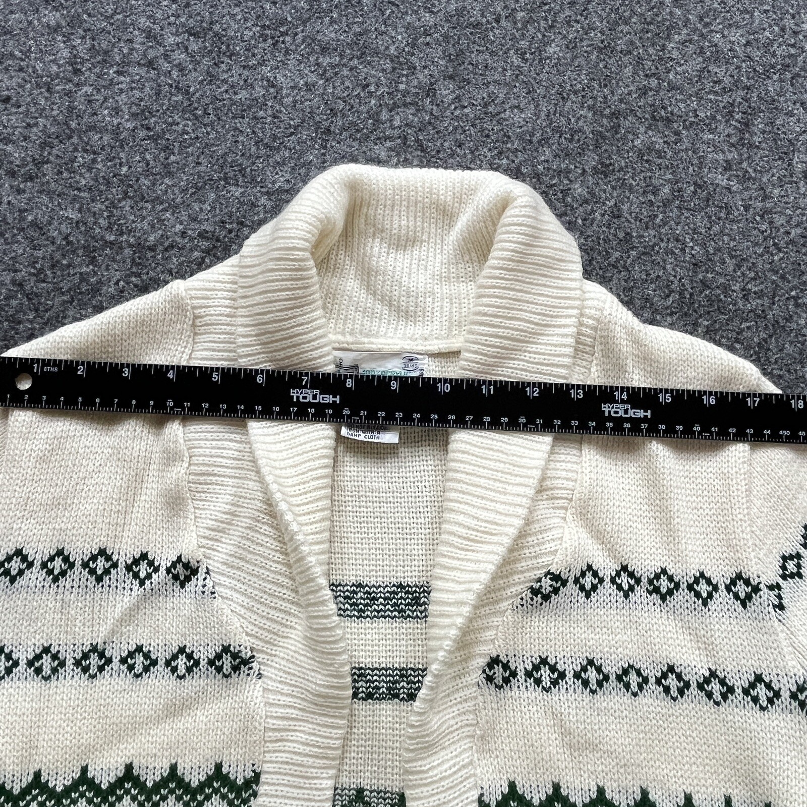 Vintage Cardigan Sweater Womens Mens M 38/40 Grandpa Preppy Ski Nordic Retro