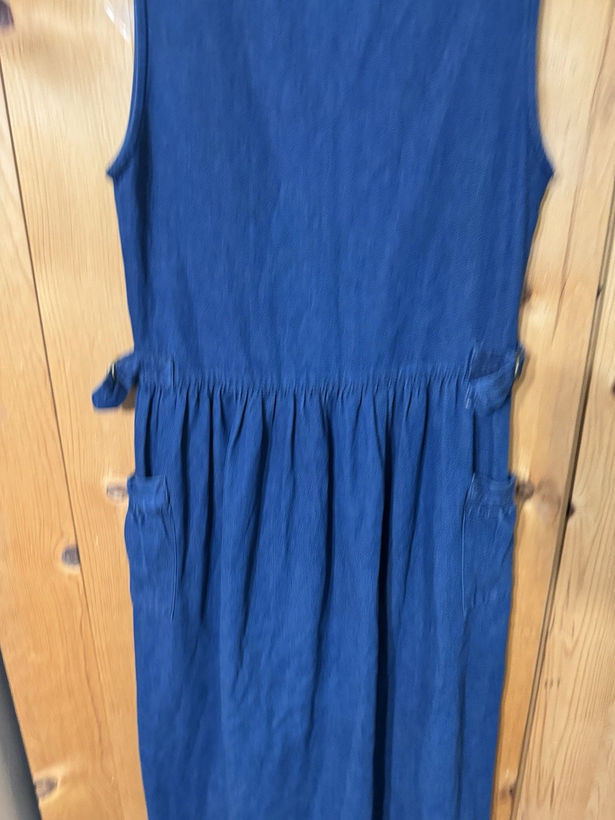 Eddie Bauer 1980s Dark Jean Jumper Dress Women’s XS(tag M) Bust 34” Read PRARIE