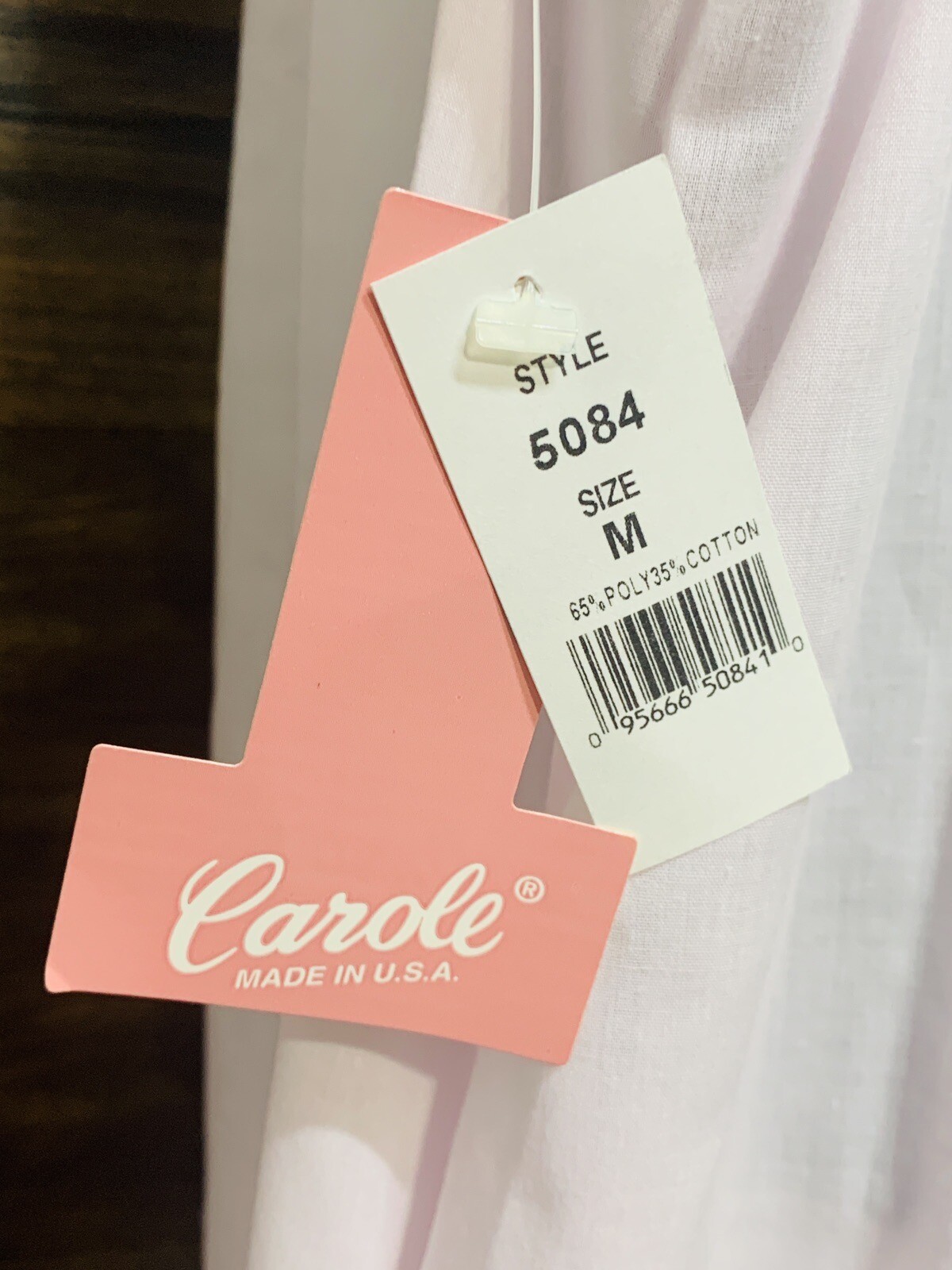 VGT Carole Night Gown Medium Pink Floral CottageCore Grannycore Lightweight USA