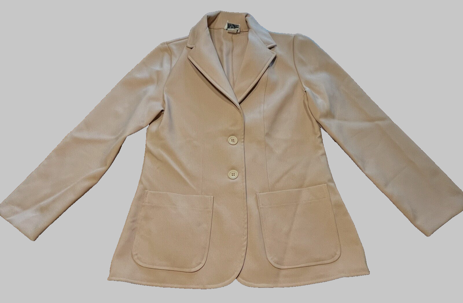 VTG Fire Islander 11/12 Knit Polyester Jacket Blazer Pink Blush USA 70s Retr