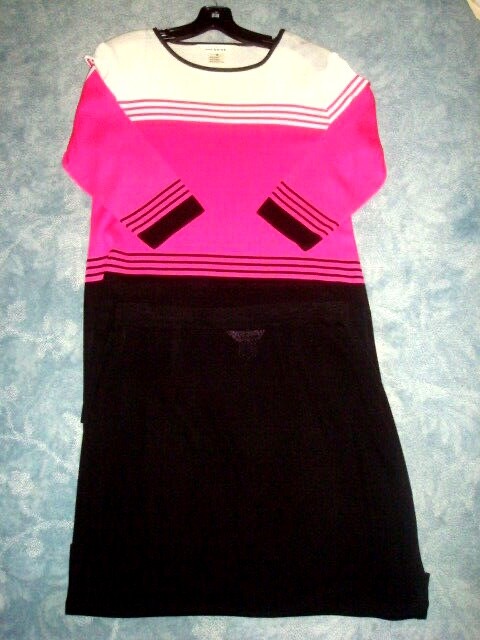 80’s MULTI COLOR TOP & BLACK SKIRT SET by MISOOK